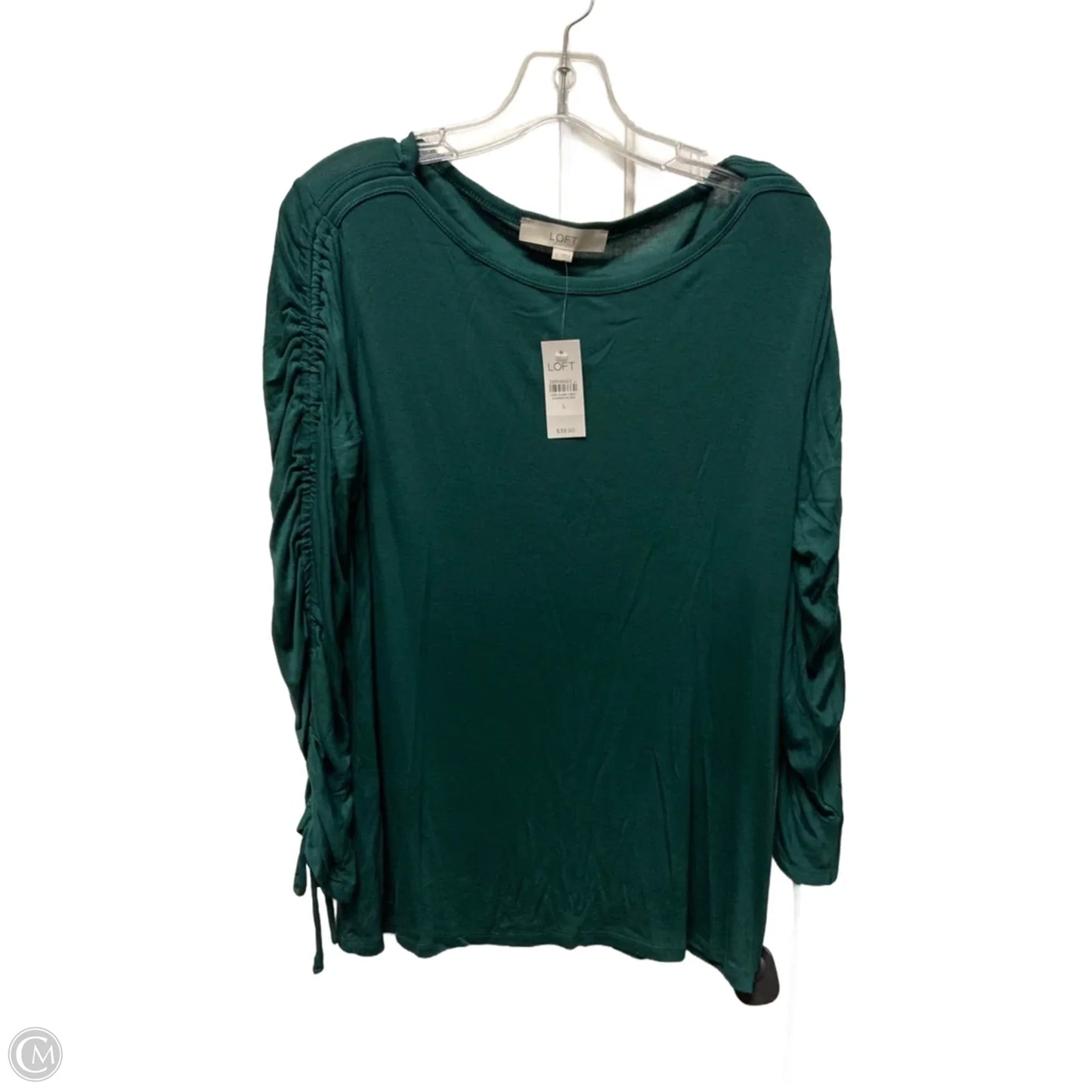 Top Long Sleeve By Loft In Green, Size: L