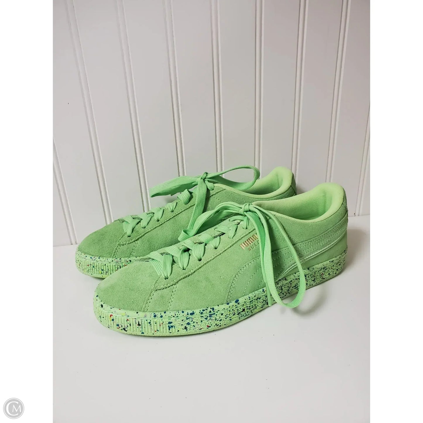 Shoes Sneakers By Puma In Green, Size: 8