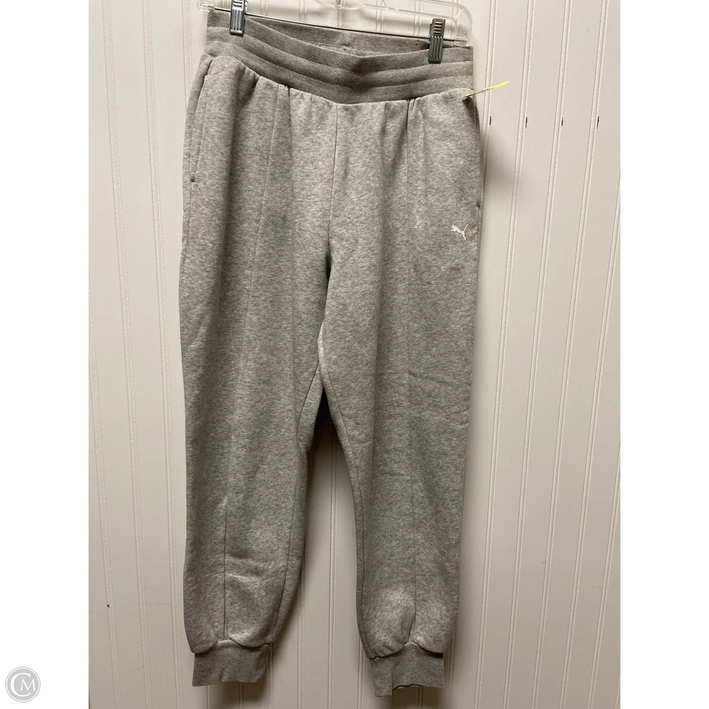 Athletic Pants By Puma In Grey, Size: M