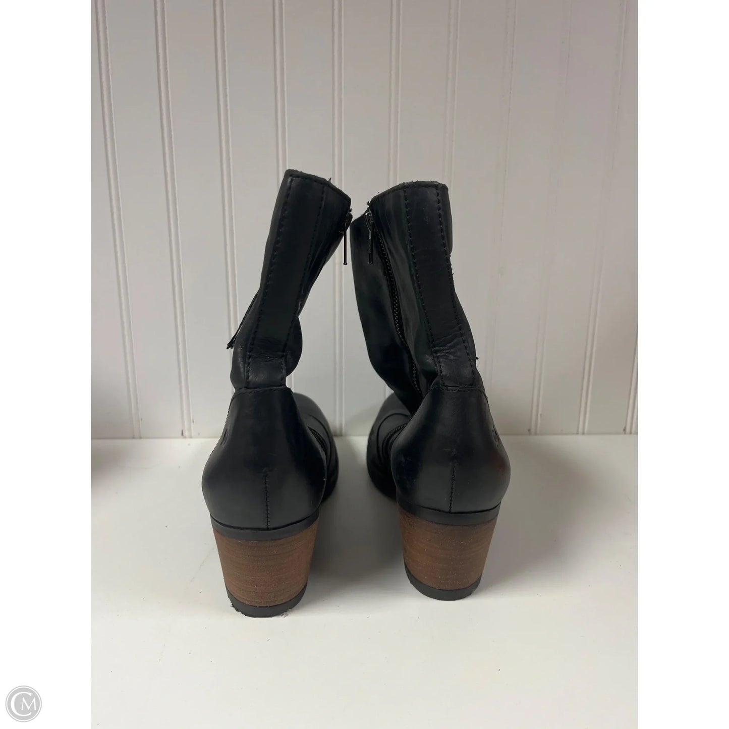 Boots Ankle Heels By Born In Black, Size: 10