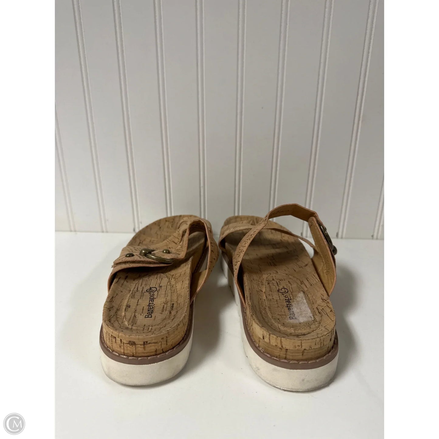 Sandals Flats By Bare Traps In Tan, Size: 8