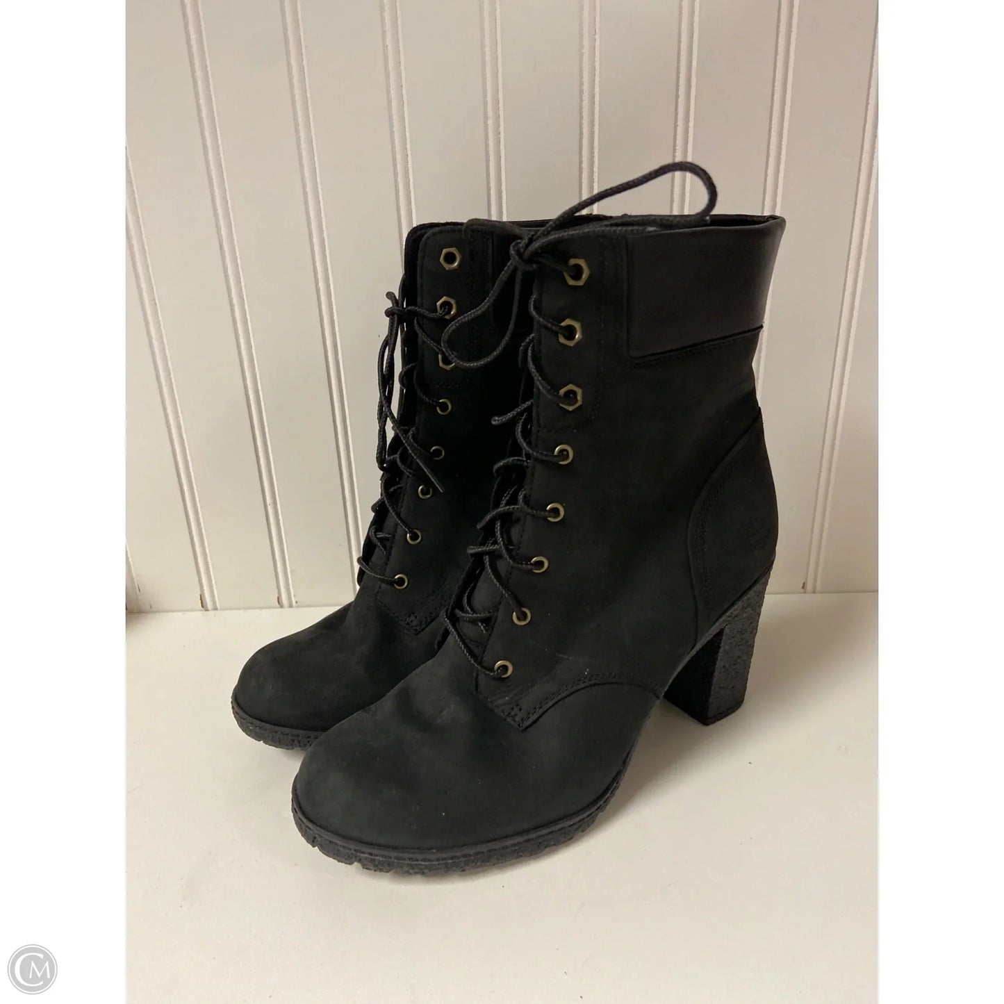 Boots Ankle Heels By Timberland In Black, Size: 10