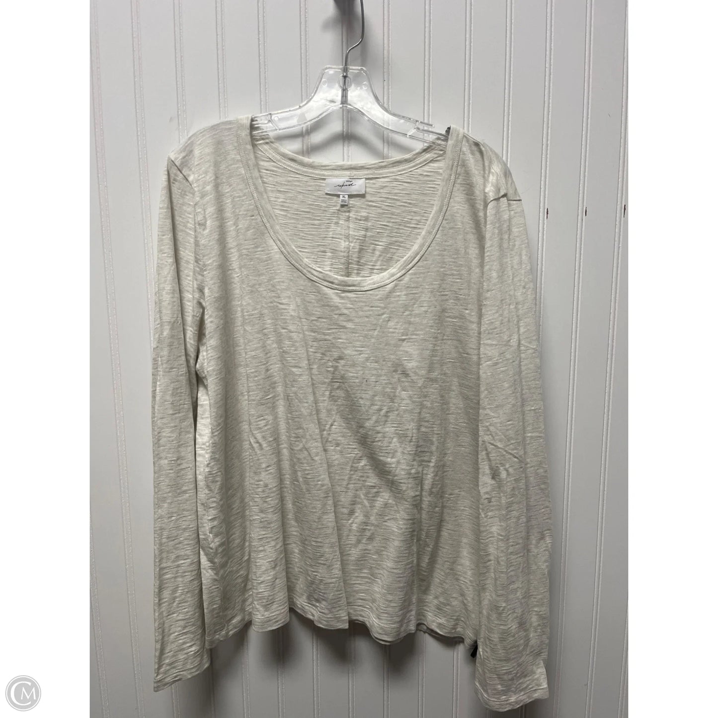 Top Long Sleeve By Soma In Cream, Size: Xl