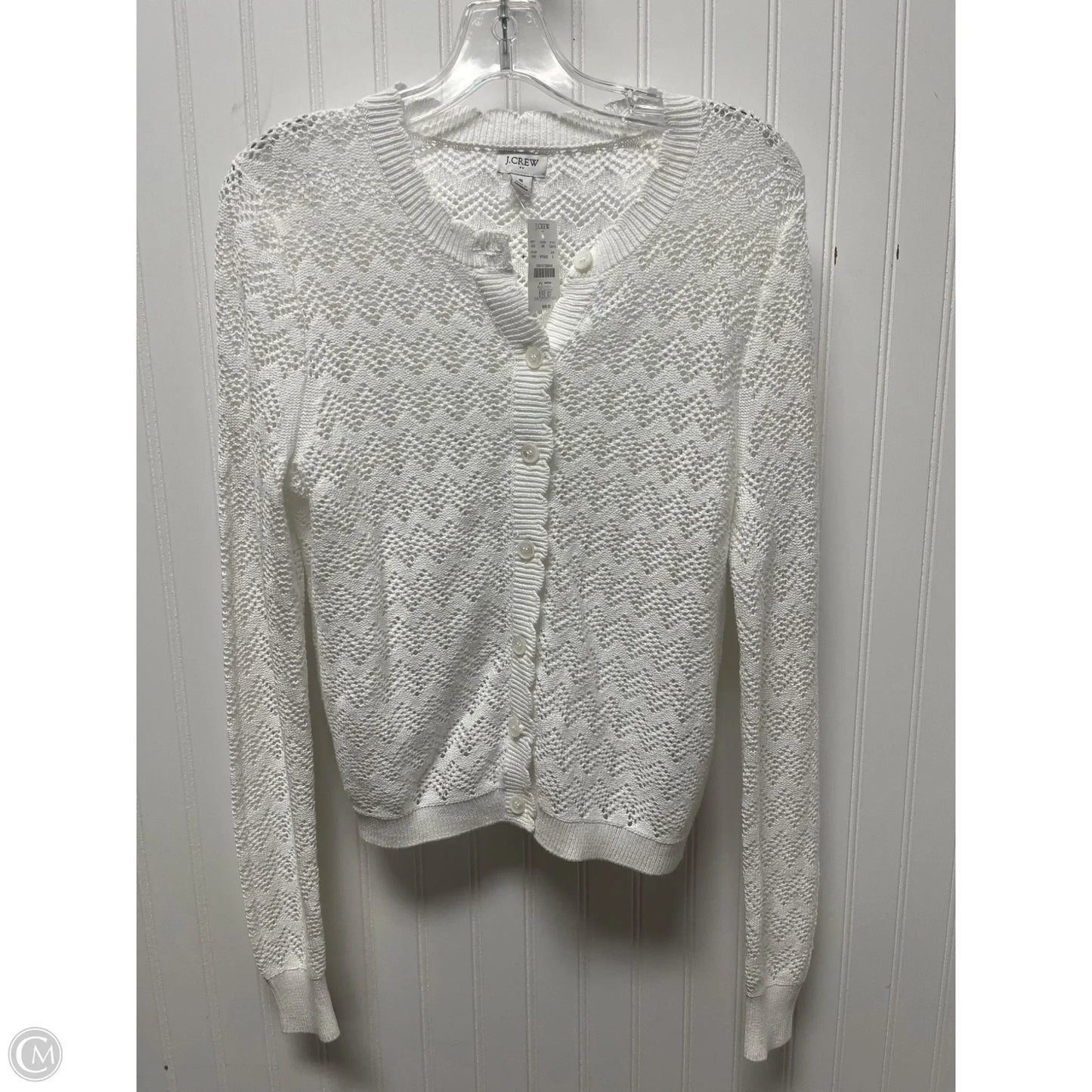 Sweater Cardigan By J. Crew In White, Size: S