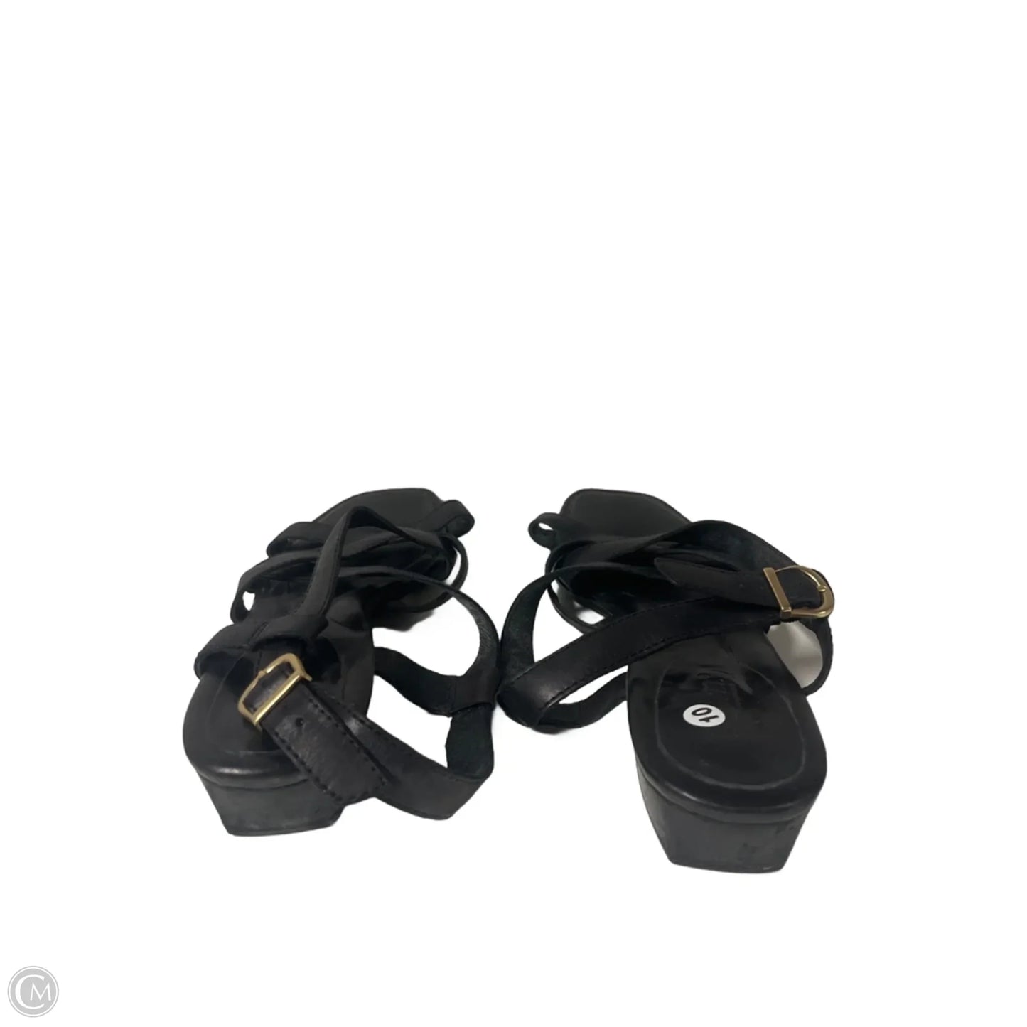 Sandals Heels Block By Born In Black, Size: 10