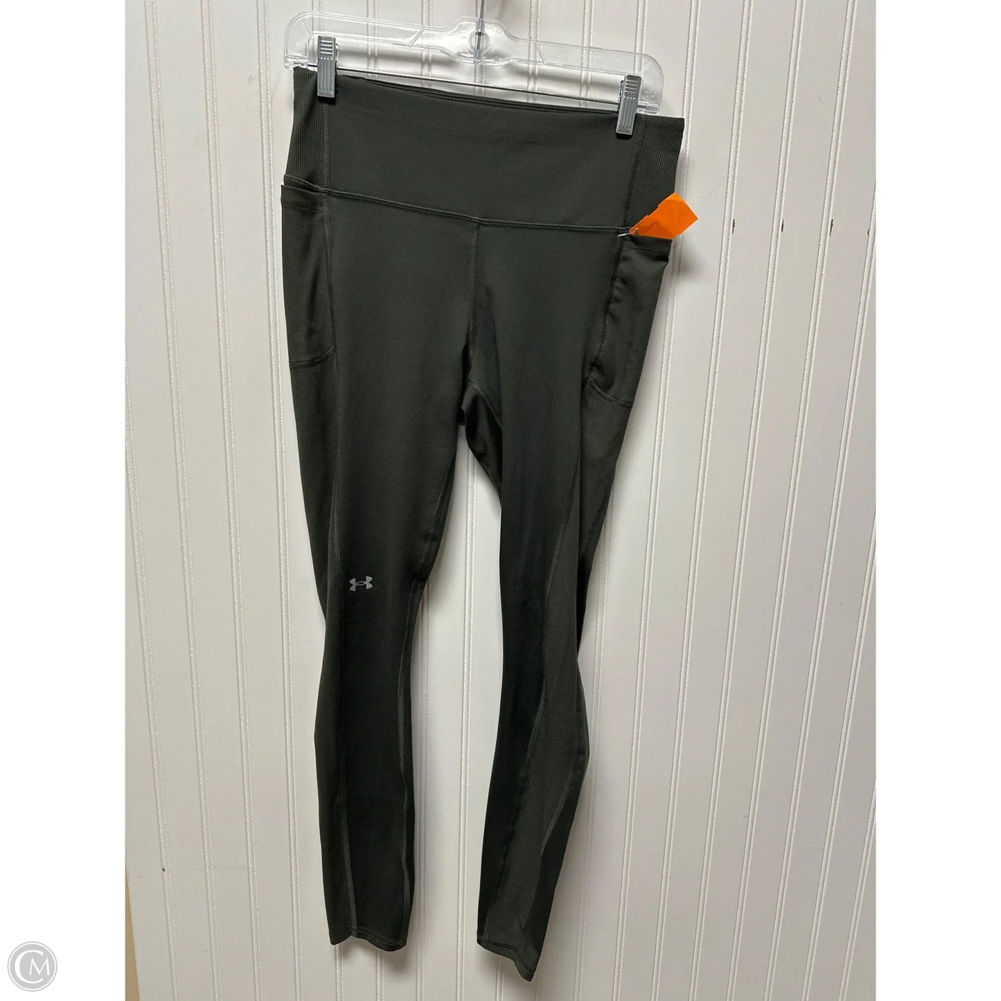 Athletic Leggings Capris By Under Armour In Green, Size: L