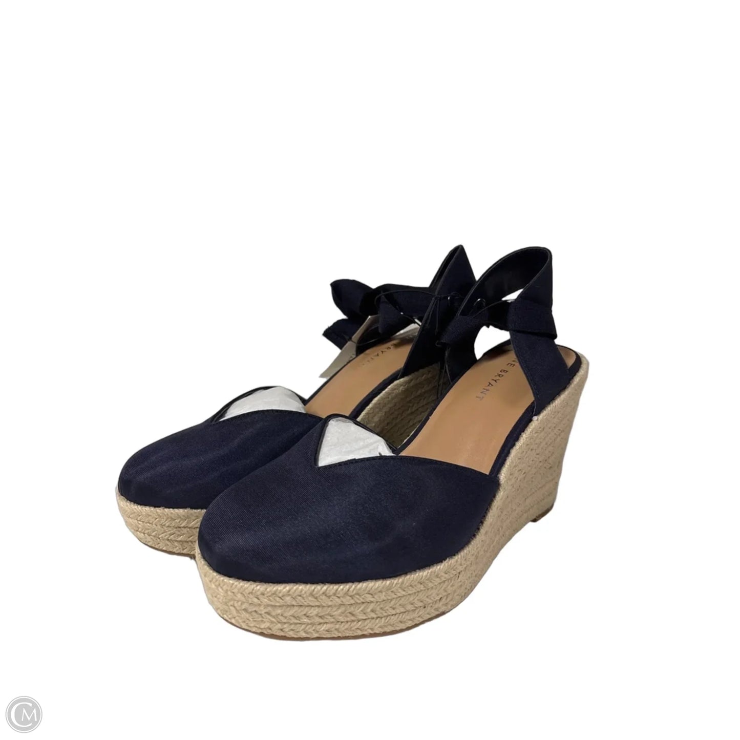 Sandals Heels Block By Lane Bryant In Navy, Size: 9