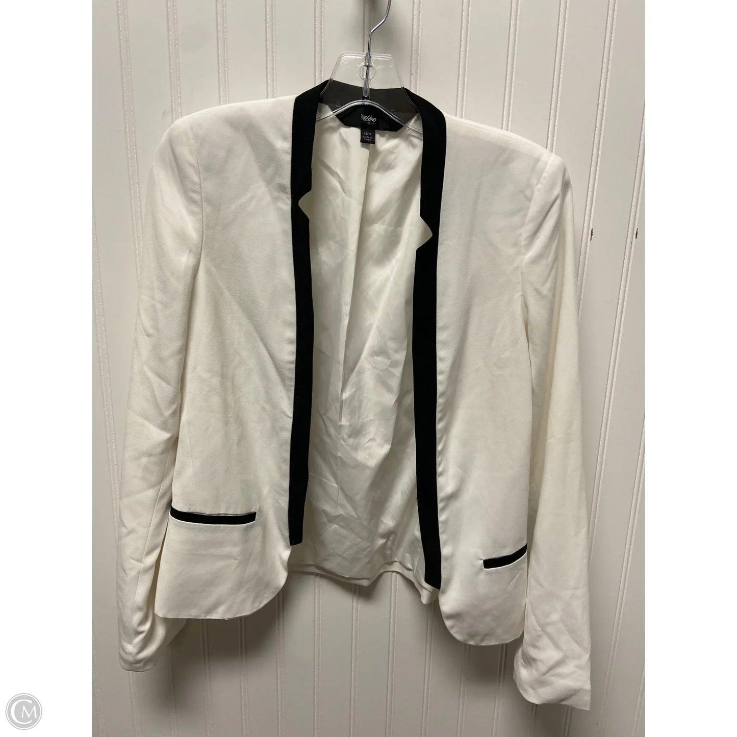 Blazer By Mossimo In Black & White, Size: Xs