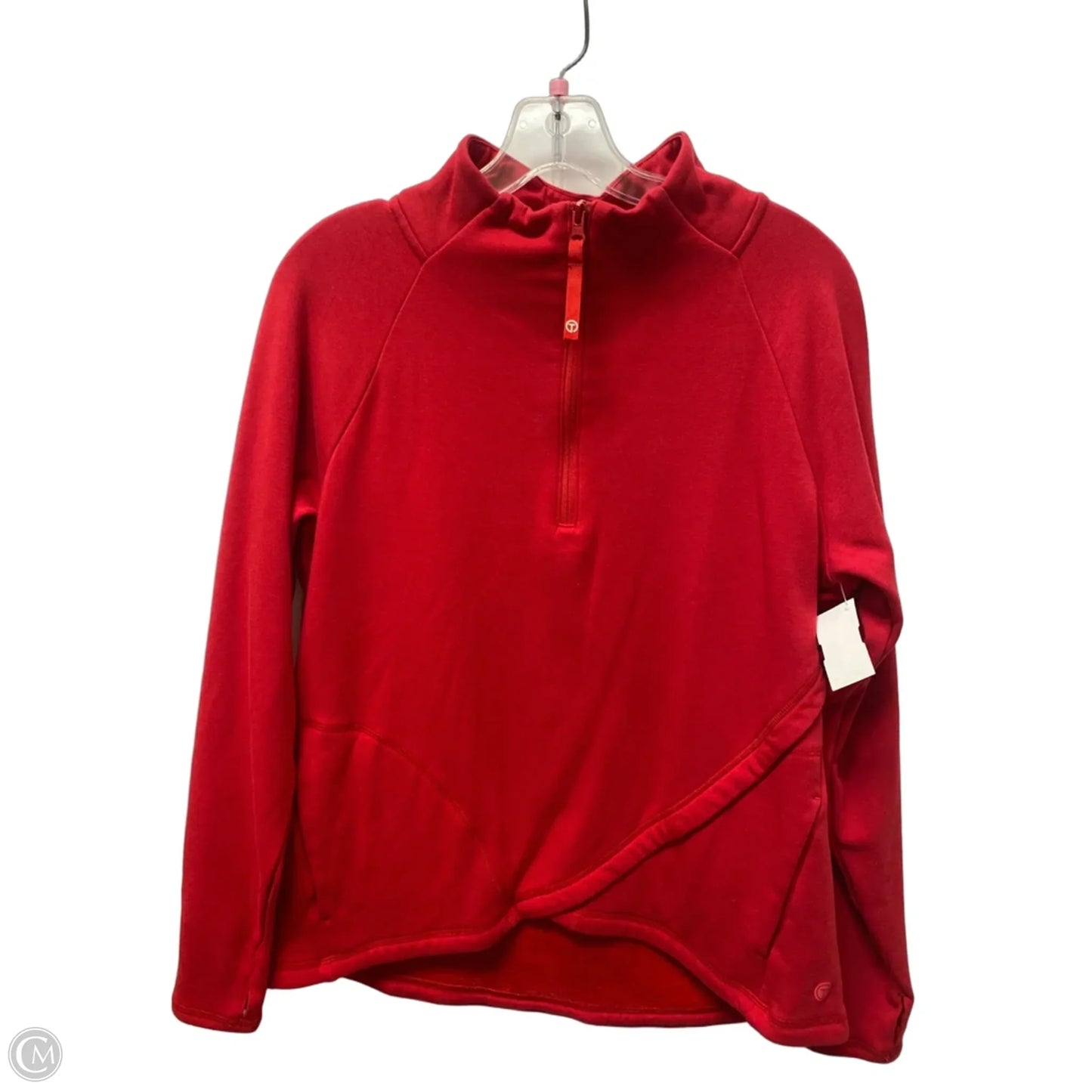 Sweatshirt Collar By Talbots In Red, Size: M
