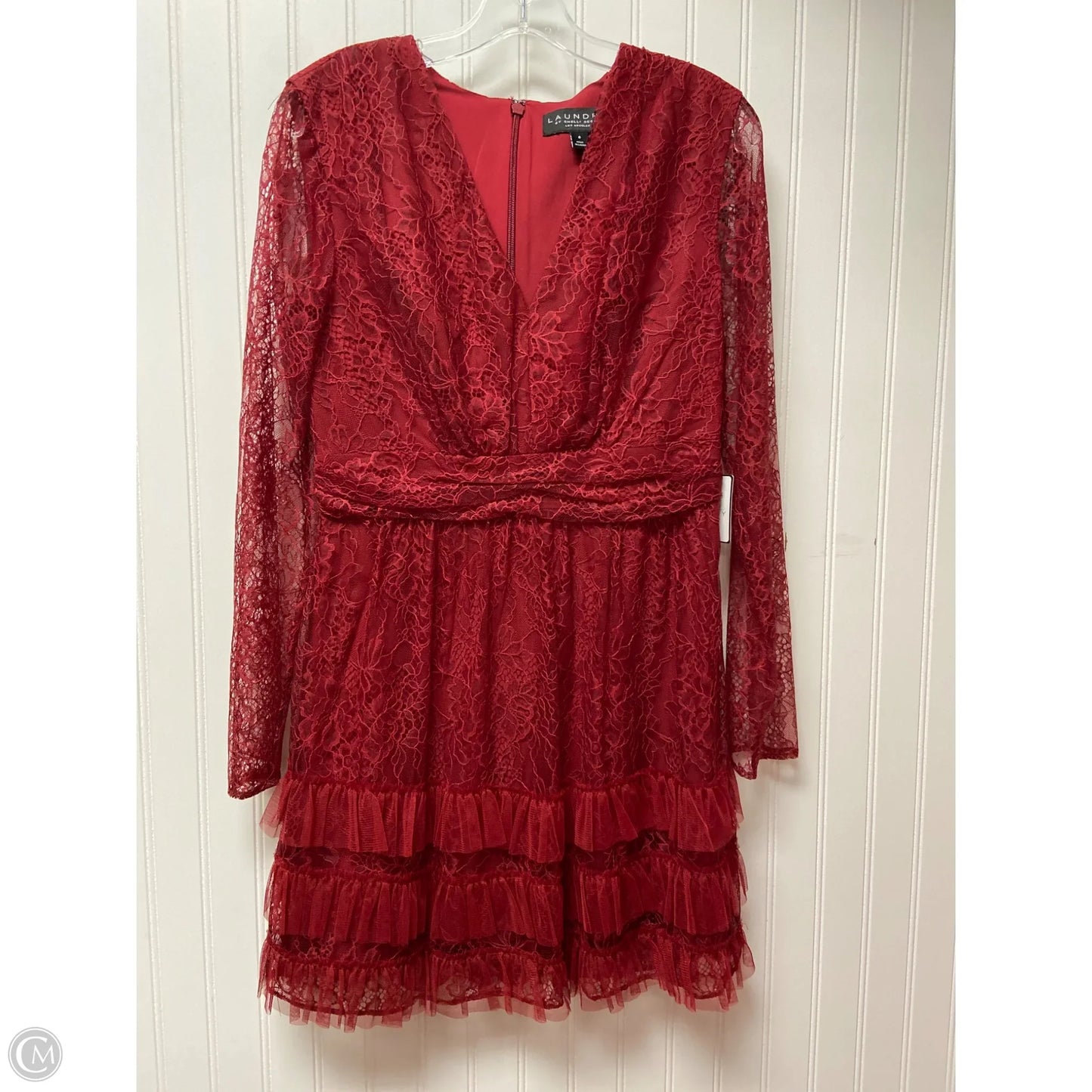 Dress Casual Midi By Laundry In Red, Size: S