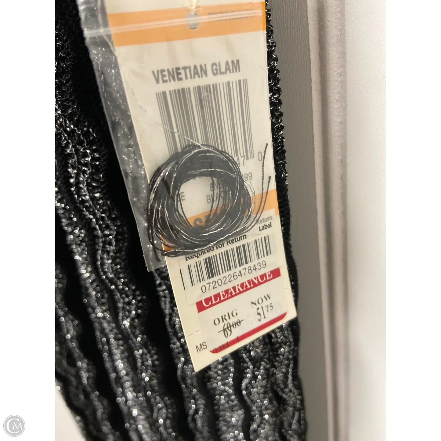 Top Sleeveless By Inc In Black & Silver, Size: S