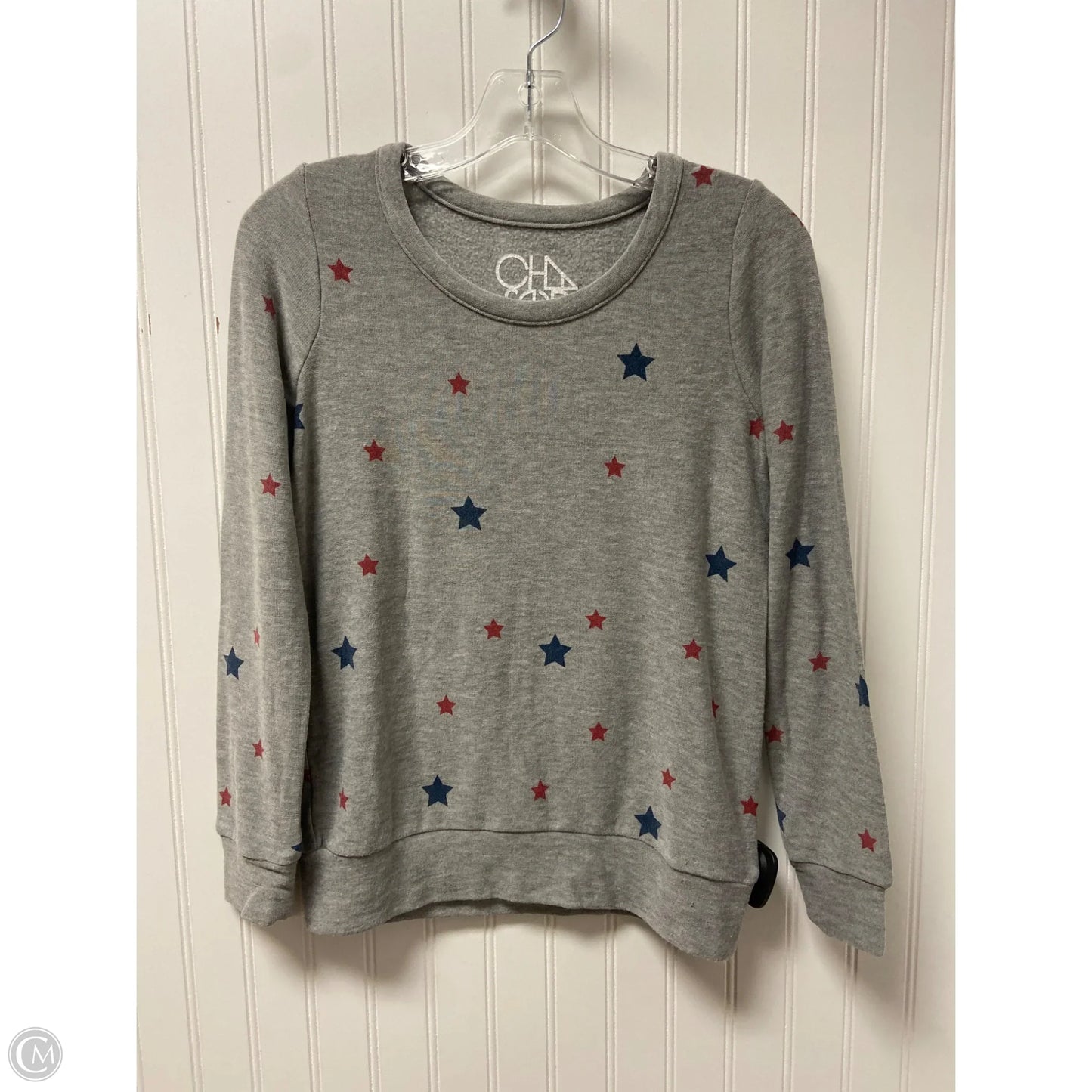 Sweatshirt Crewneck By Chaser In Grey, Size: Xs