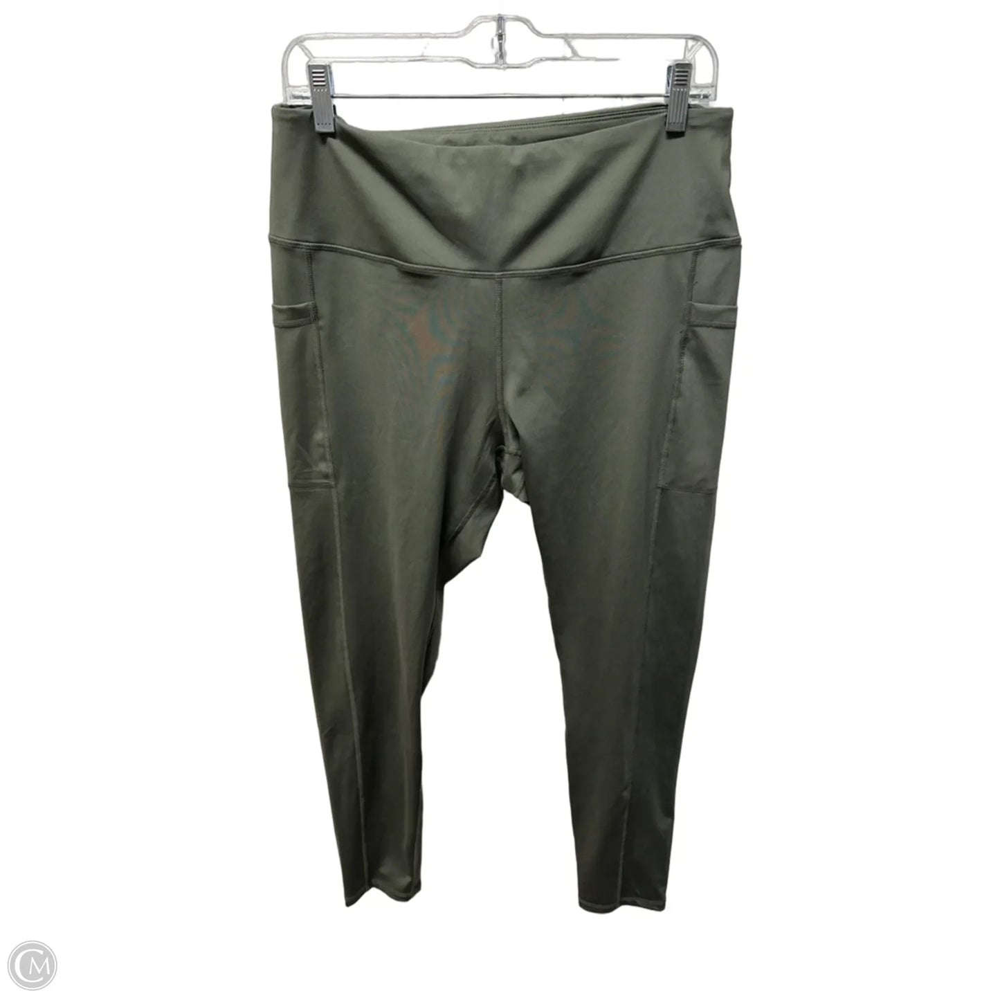 Athletic Leggings By Clothes Mentor In Green, Size: L