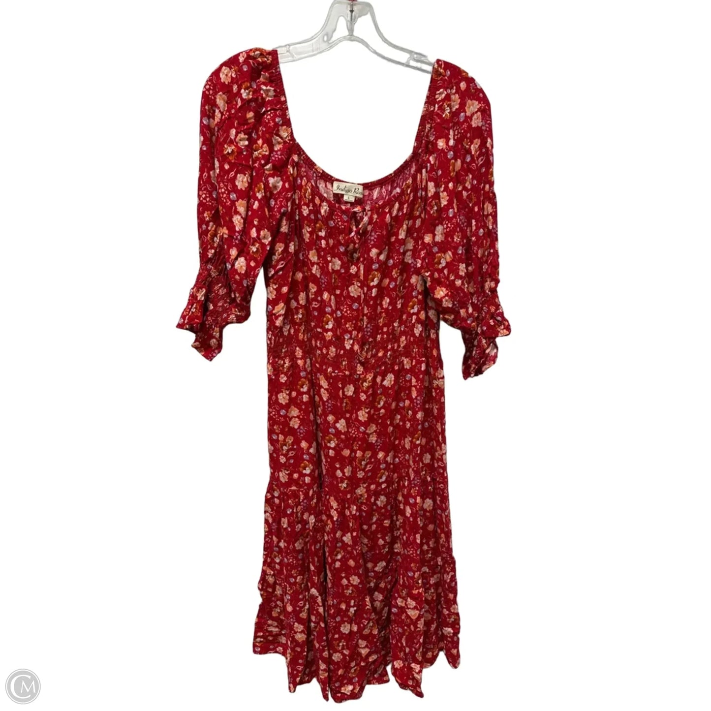 Dress Casual Midi By Indigo Rose In Red, Size: L