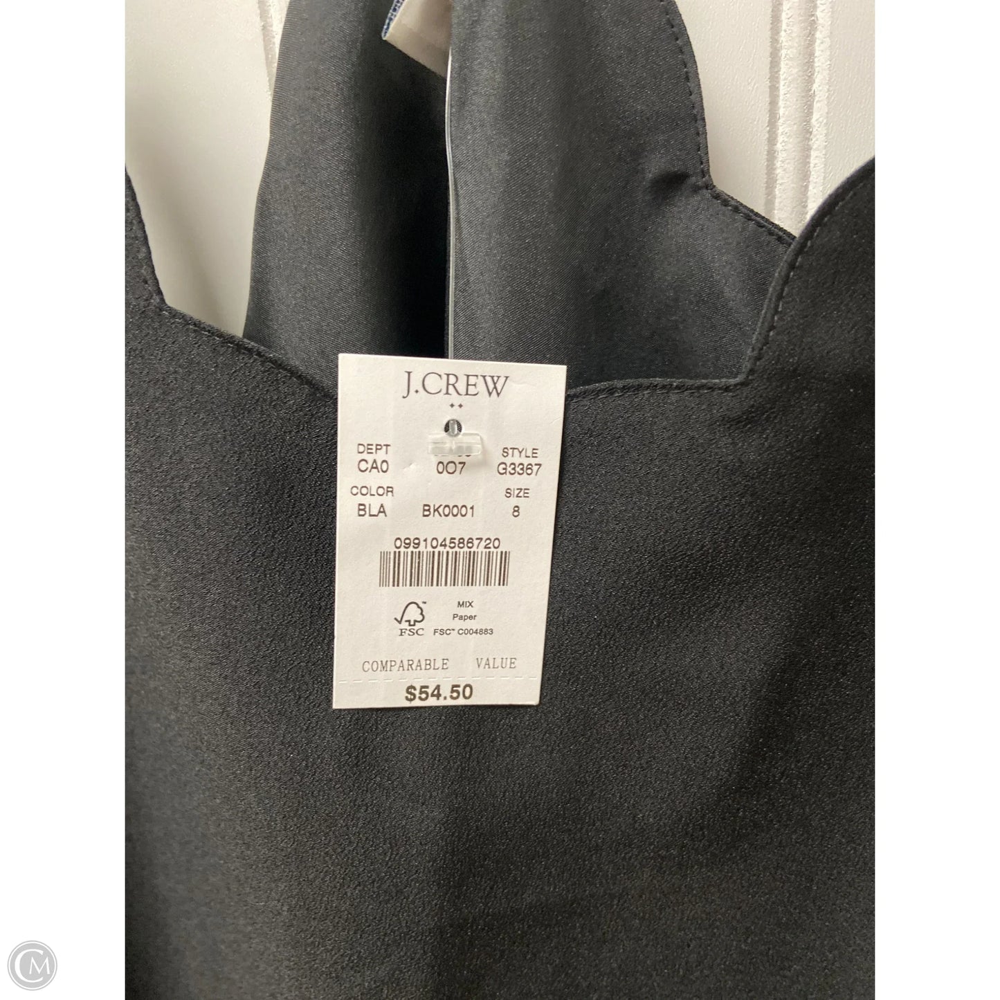 Top Sleeveless By J. Crew In Black, Size: M