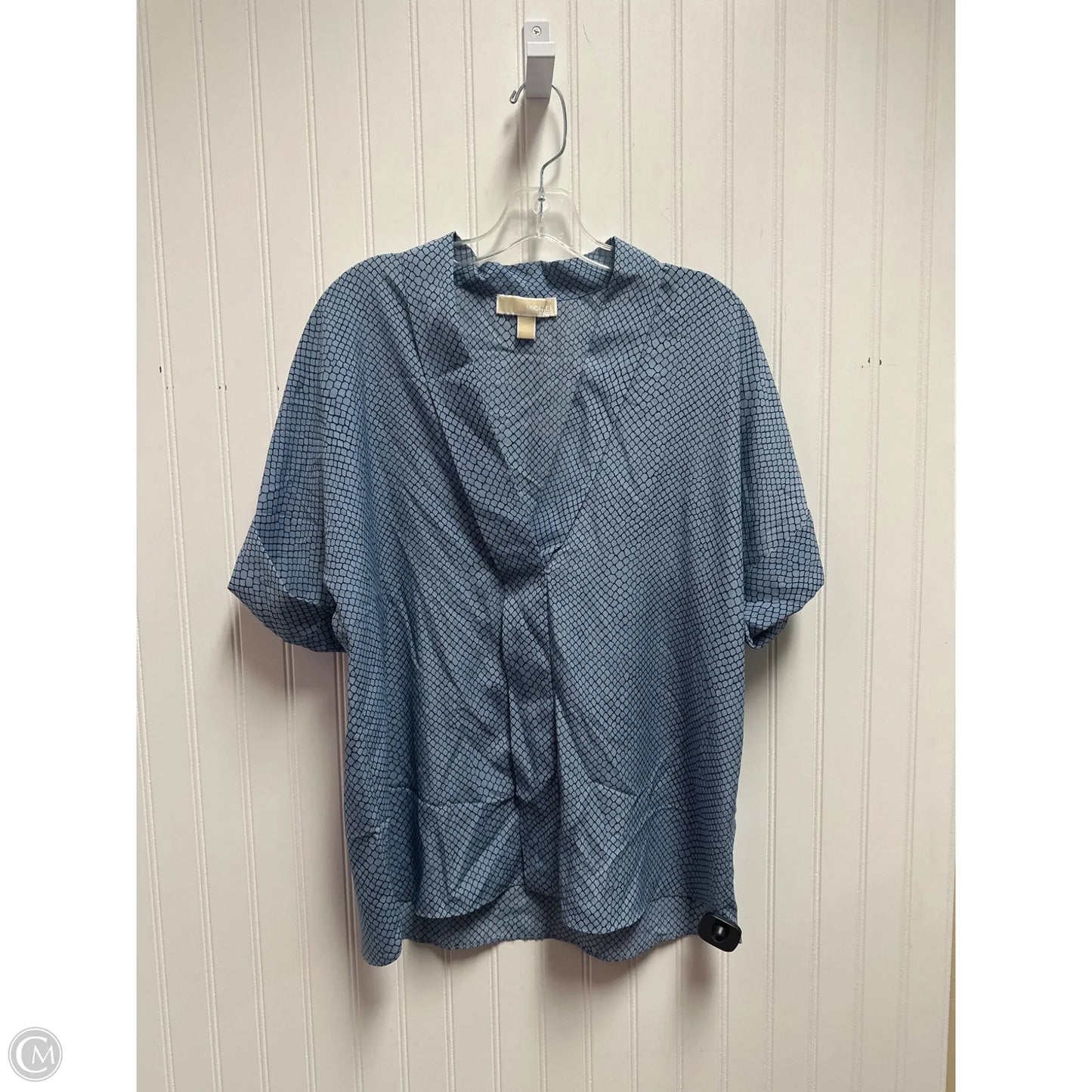 Top Short Sleeve By Michael By Michael Kors In Blue, Size: L