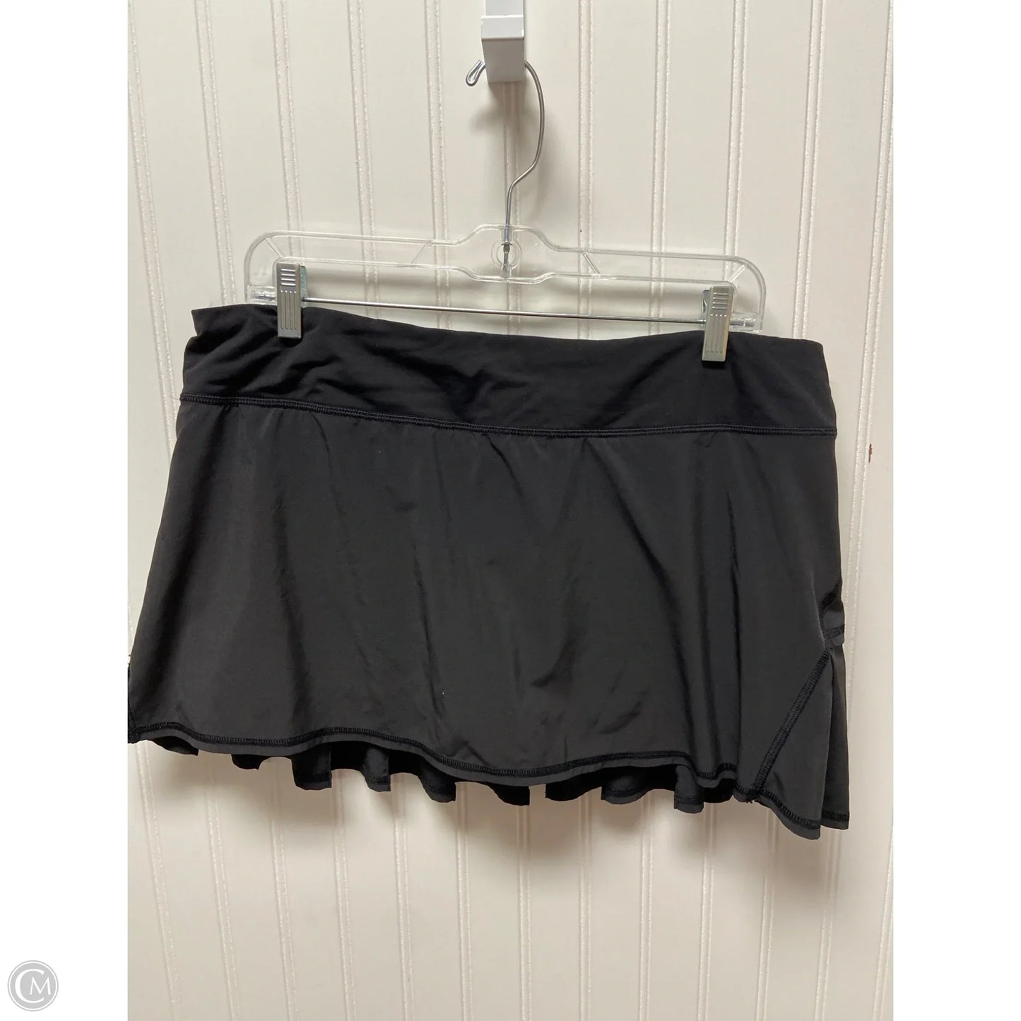 Athletic Skirt By Lululemon In Black, Size: 12