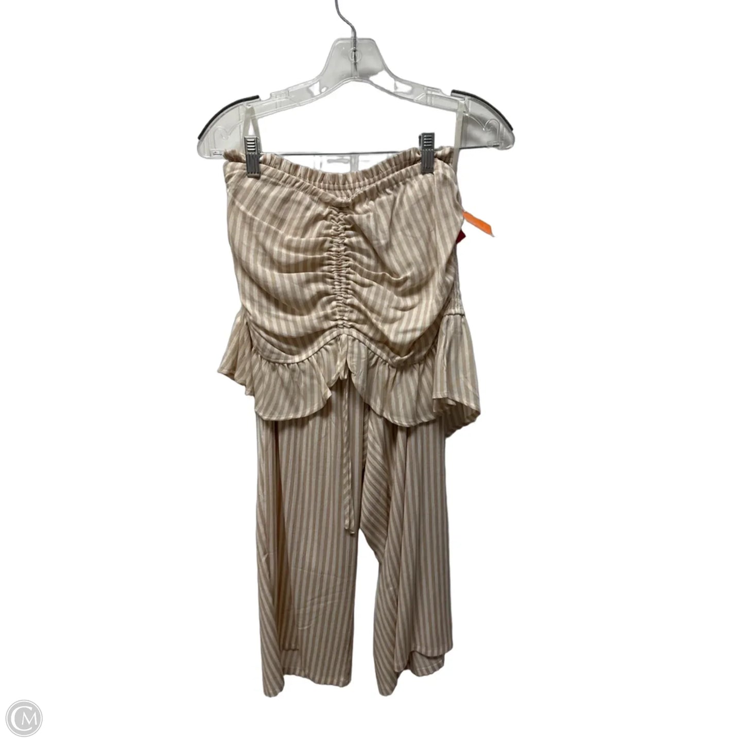 Pants Set 2pc By Torrid In Tan, Size: L