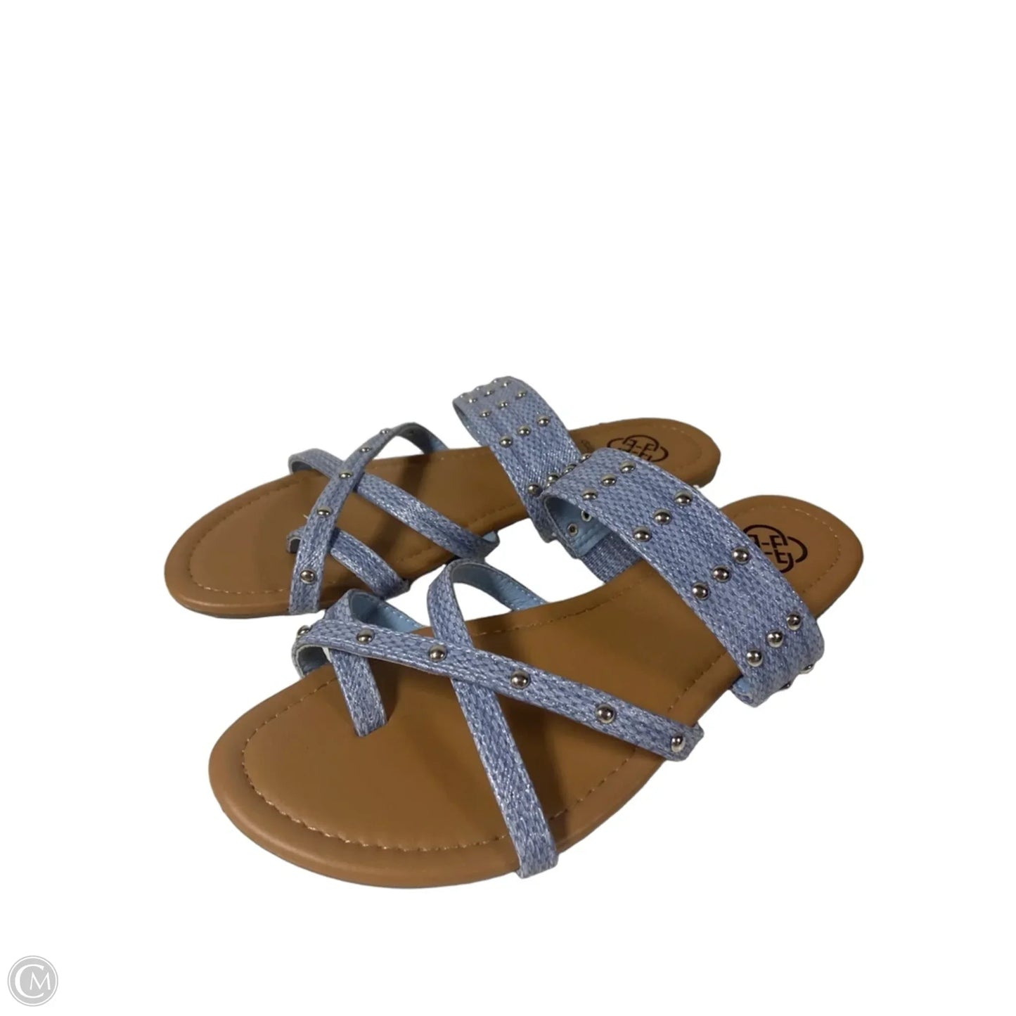 Sandals Flats By Daisy Fuentes In Blue, Size: 8