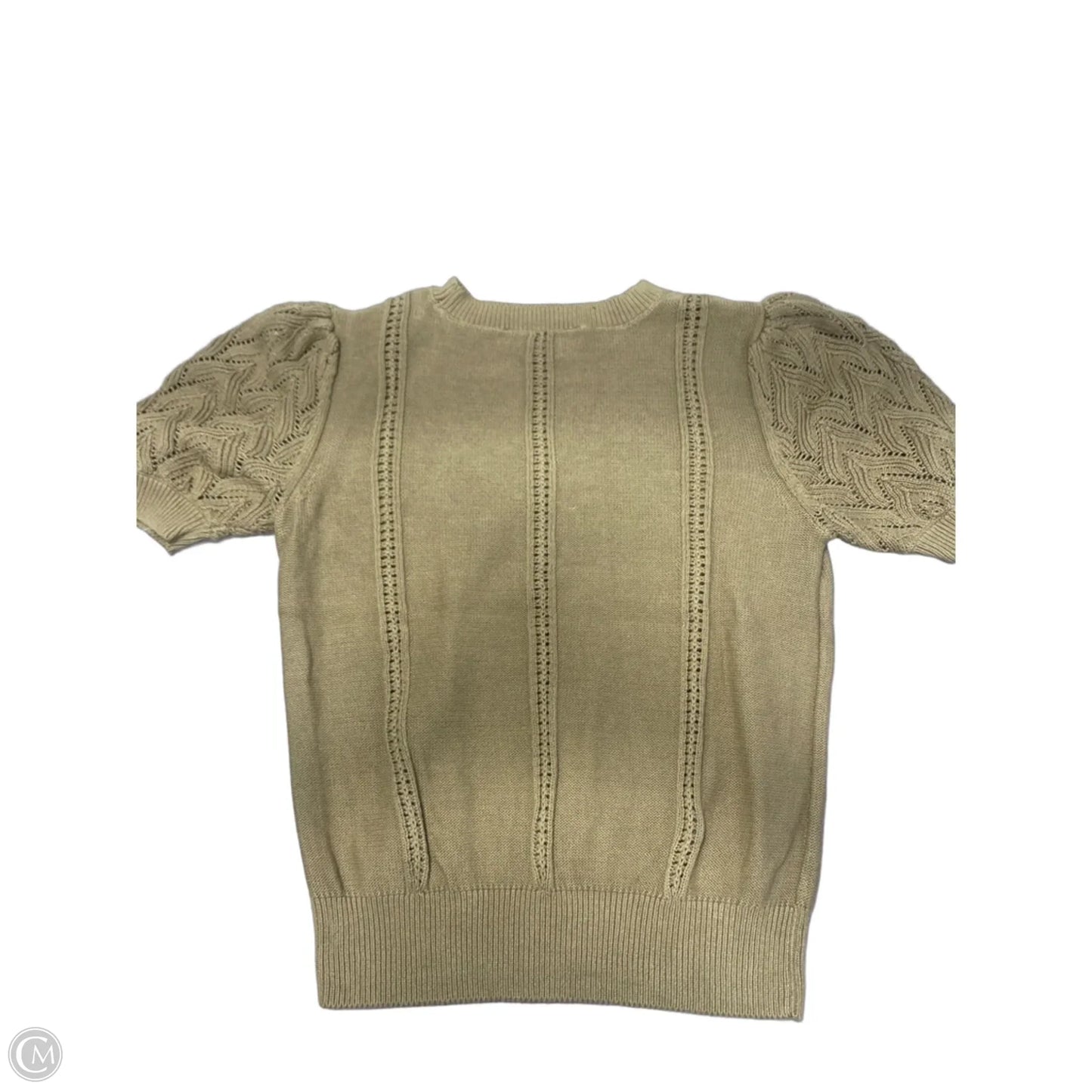 Sweater Short Sleeve By Loft In Green, Size: S