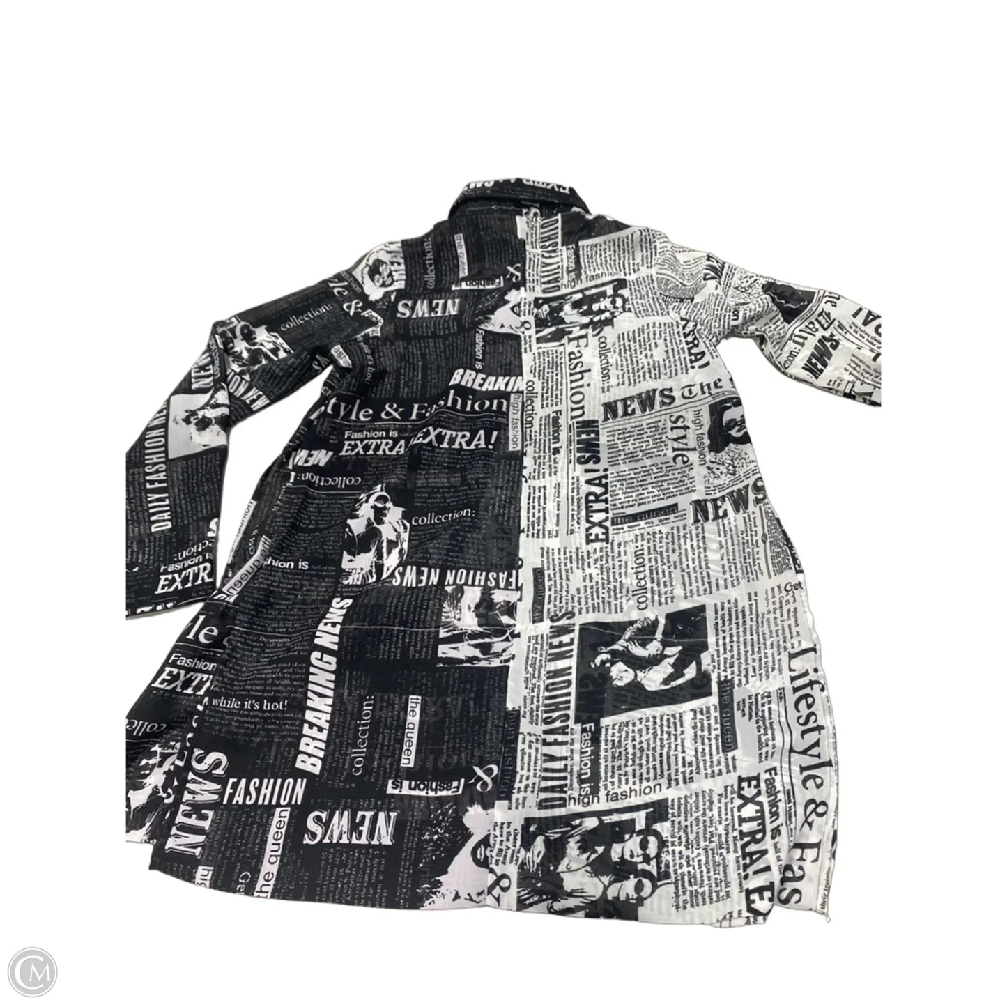 Tunic Long Sleeve By Live 4 Truth In Black & White, Size: M