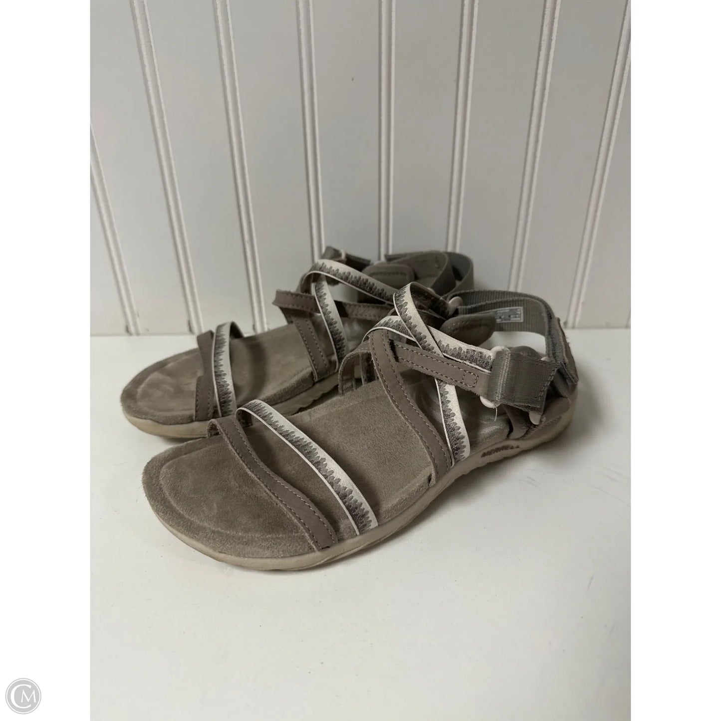 Sandals Flats By Merrell In Grey, Size: 6