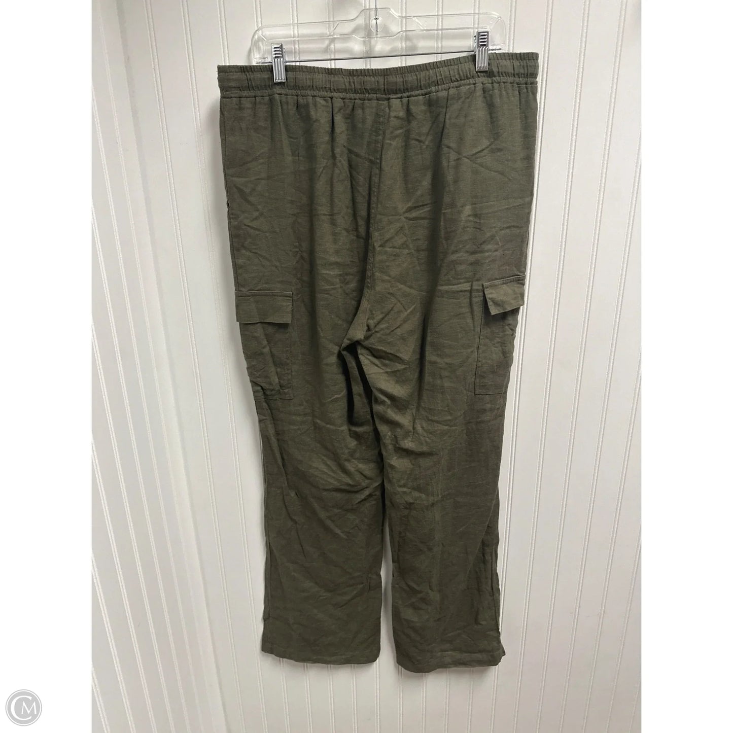 Pants Linen By Guess In Green, Size: 16