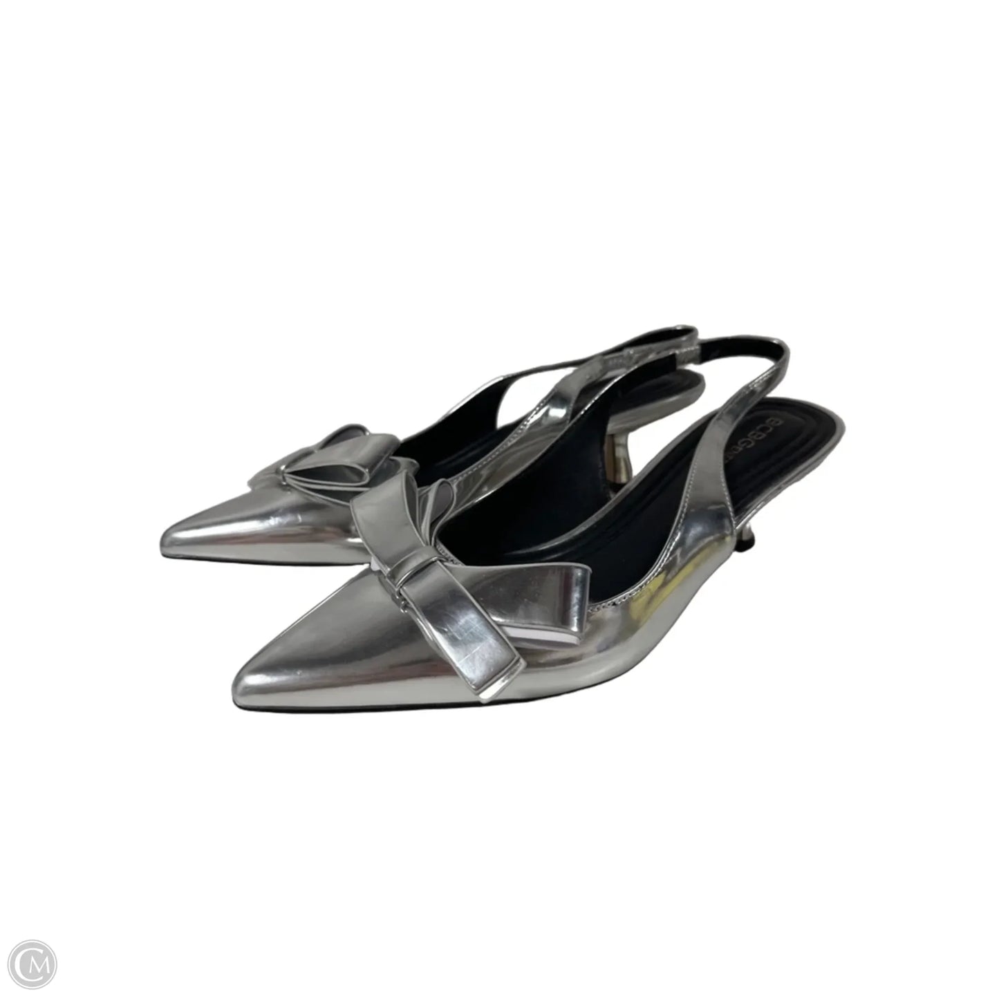 Shoes Heels Kitten By Bcbgeneration In Silver, Size: 9