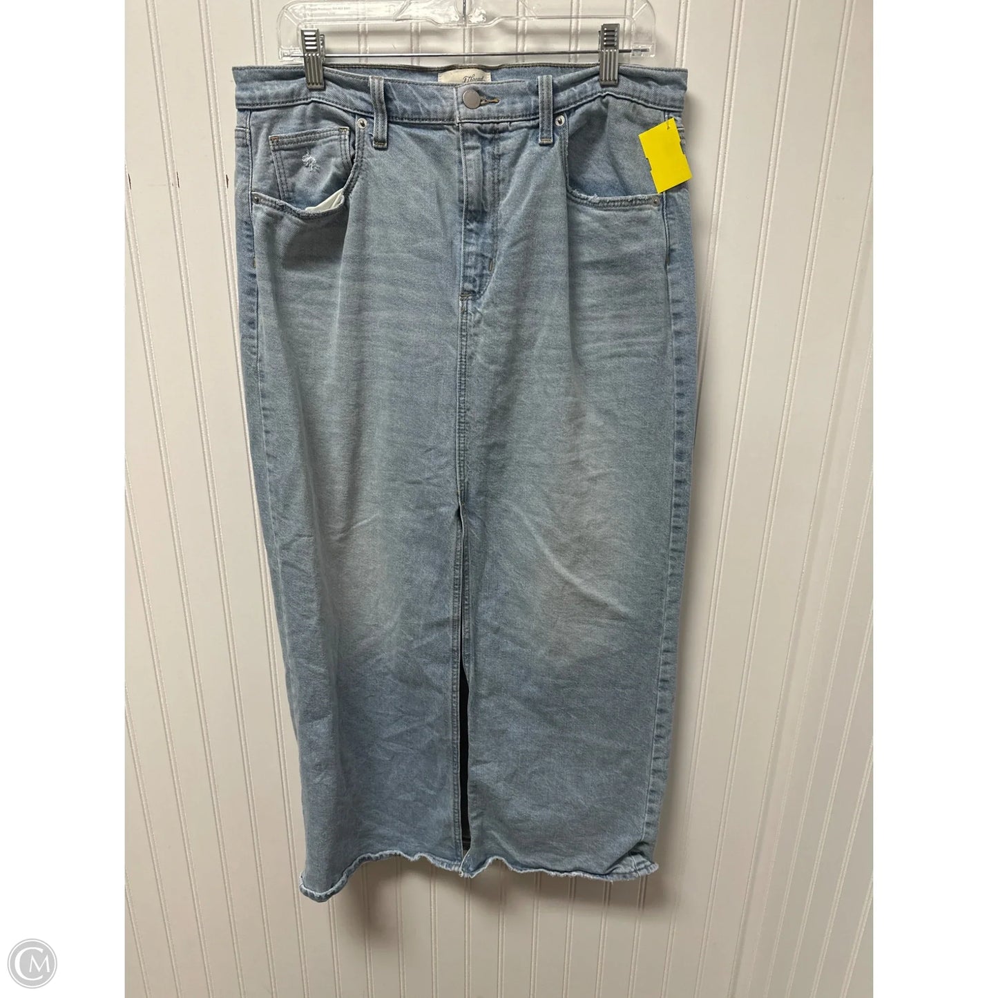 Skirt Maxi By Universal Thread In Blue Denim, Size: 12