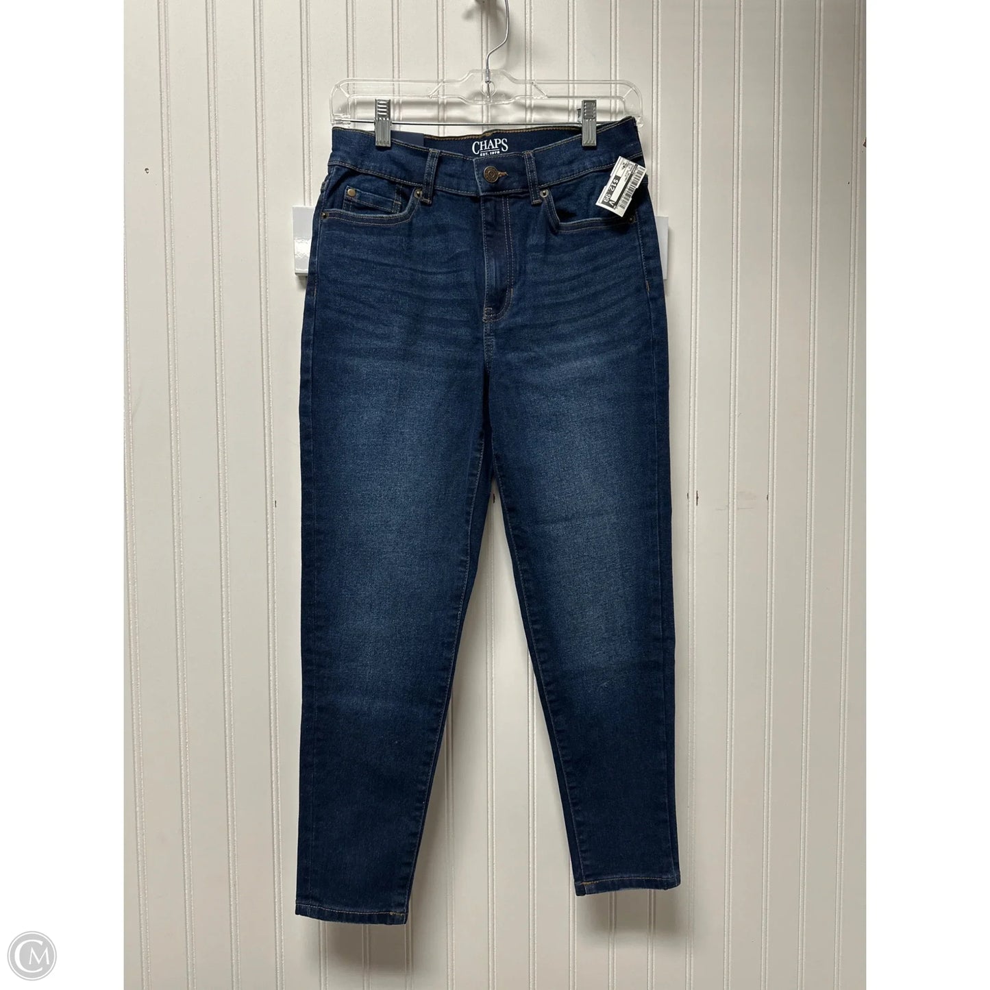 Jeans Skinny By Chaps In Blue Denim, Size: 8