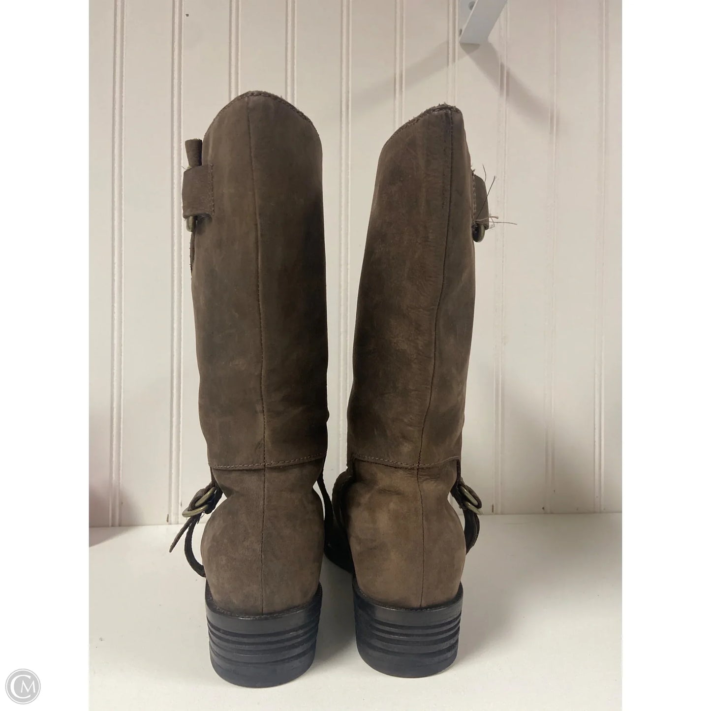 Boots Ankle Heels By Cole-haan In Brown, Size: 6.5