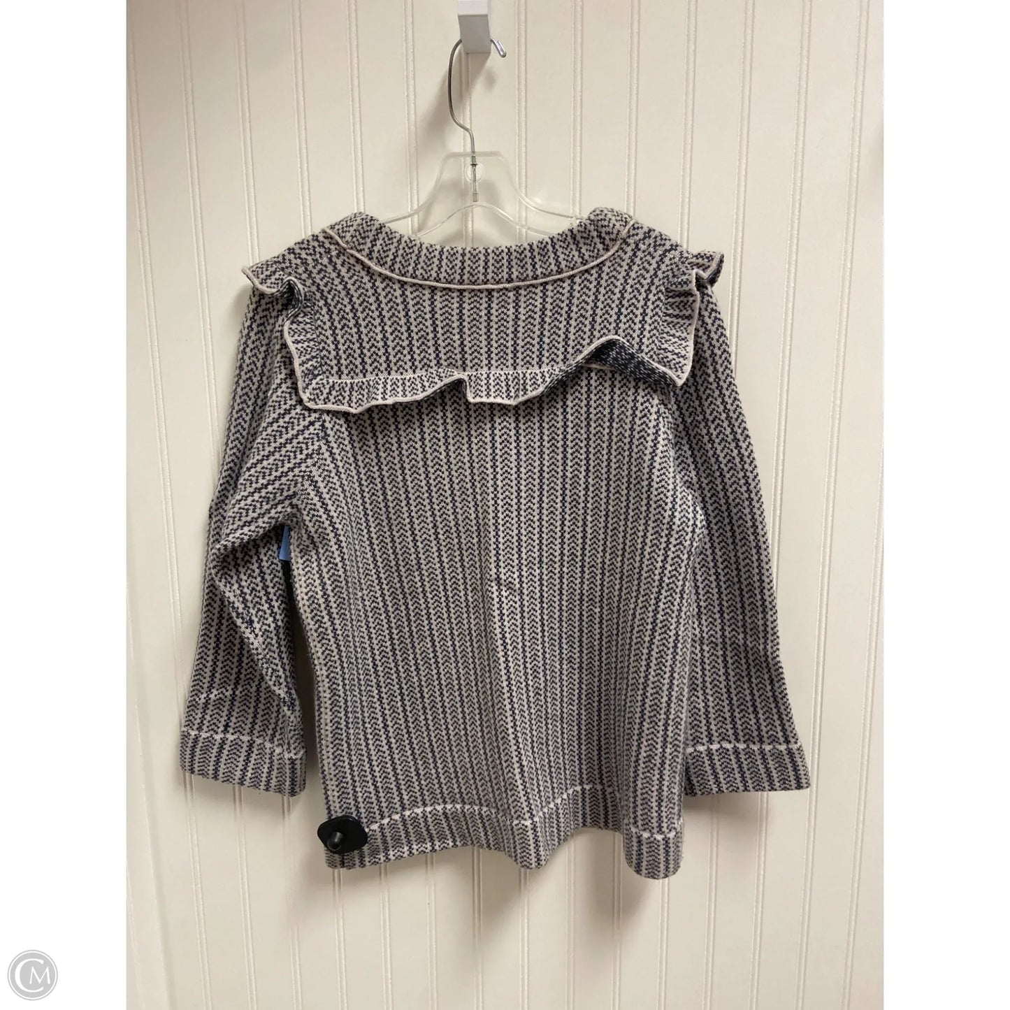 Sweater Designer By Marc By Marc Jacobs In Blue & White, Size: L