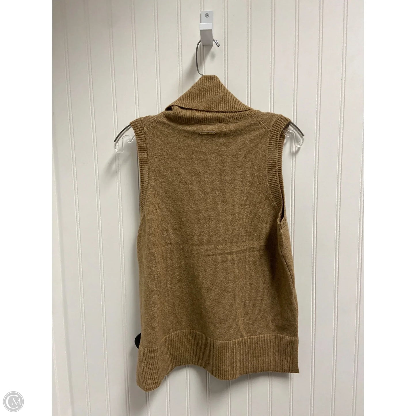 Sweater Short Sleeve By Michael By Michael Kors In Tan, Size: S