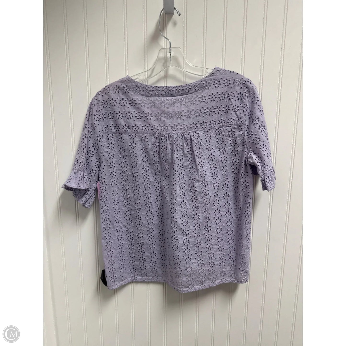 Top Short Sleeve By Madewell In Purple, Size: S