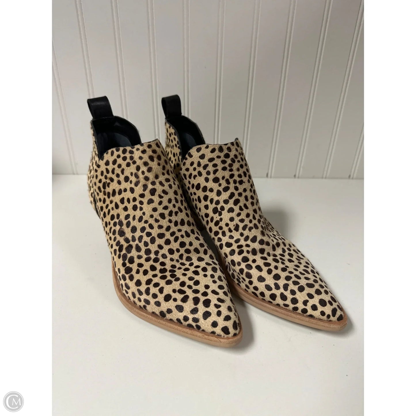Boots Ankle Heels By Dolce Vita In Animal Print, Size: 8.5
