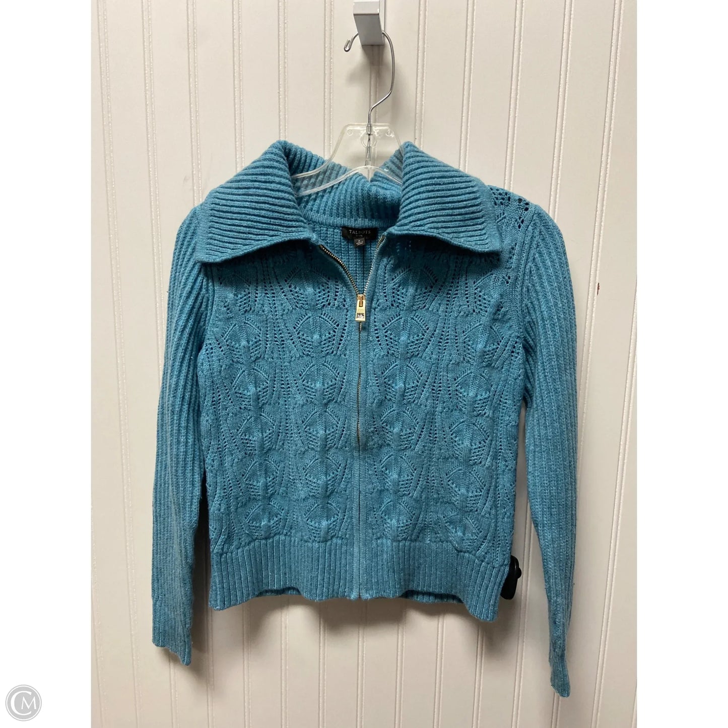 Sweater Cardigan By Talbots In Blue, Size: Sp