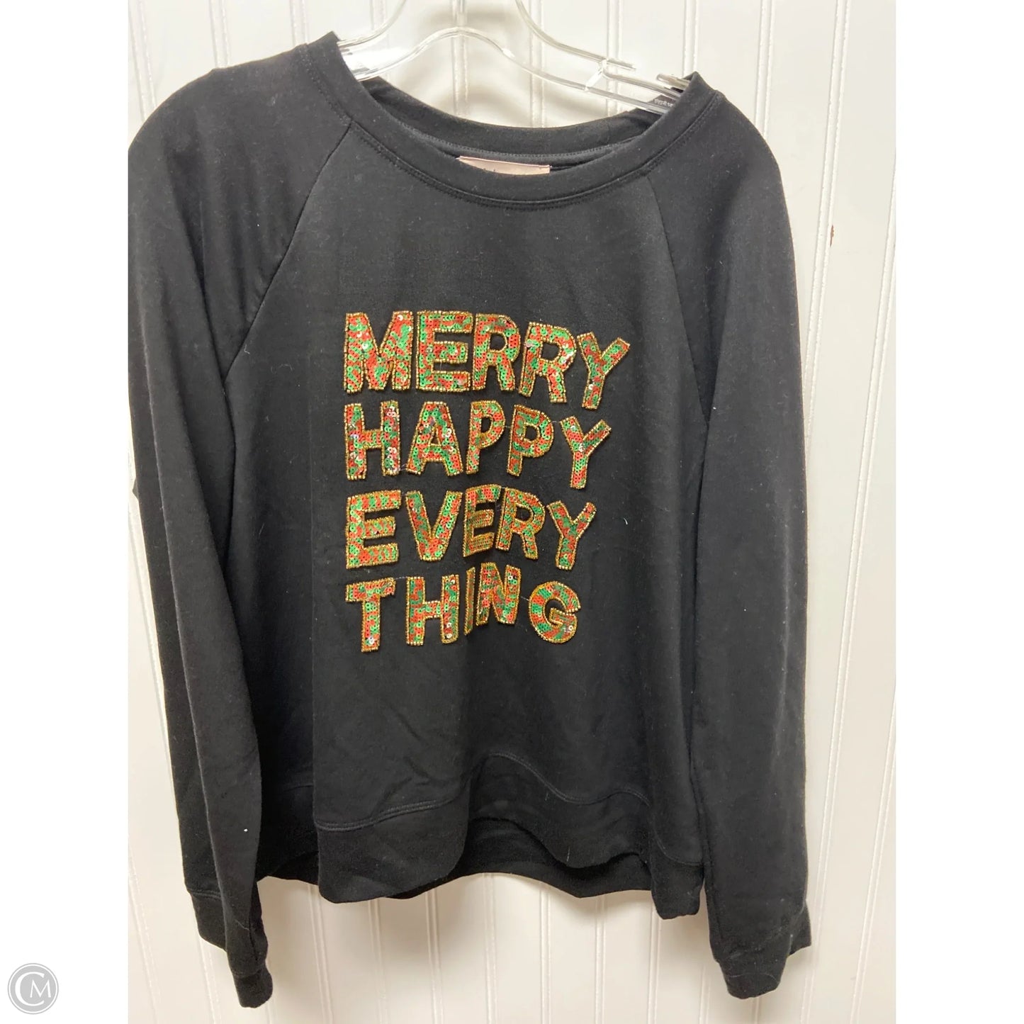 Sweater By Philosophy In Black, Size: L