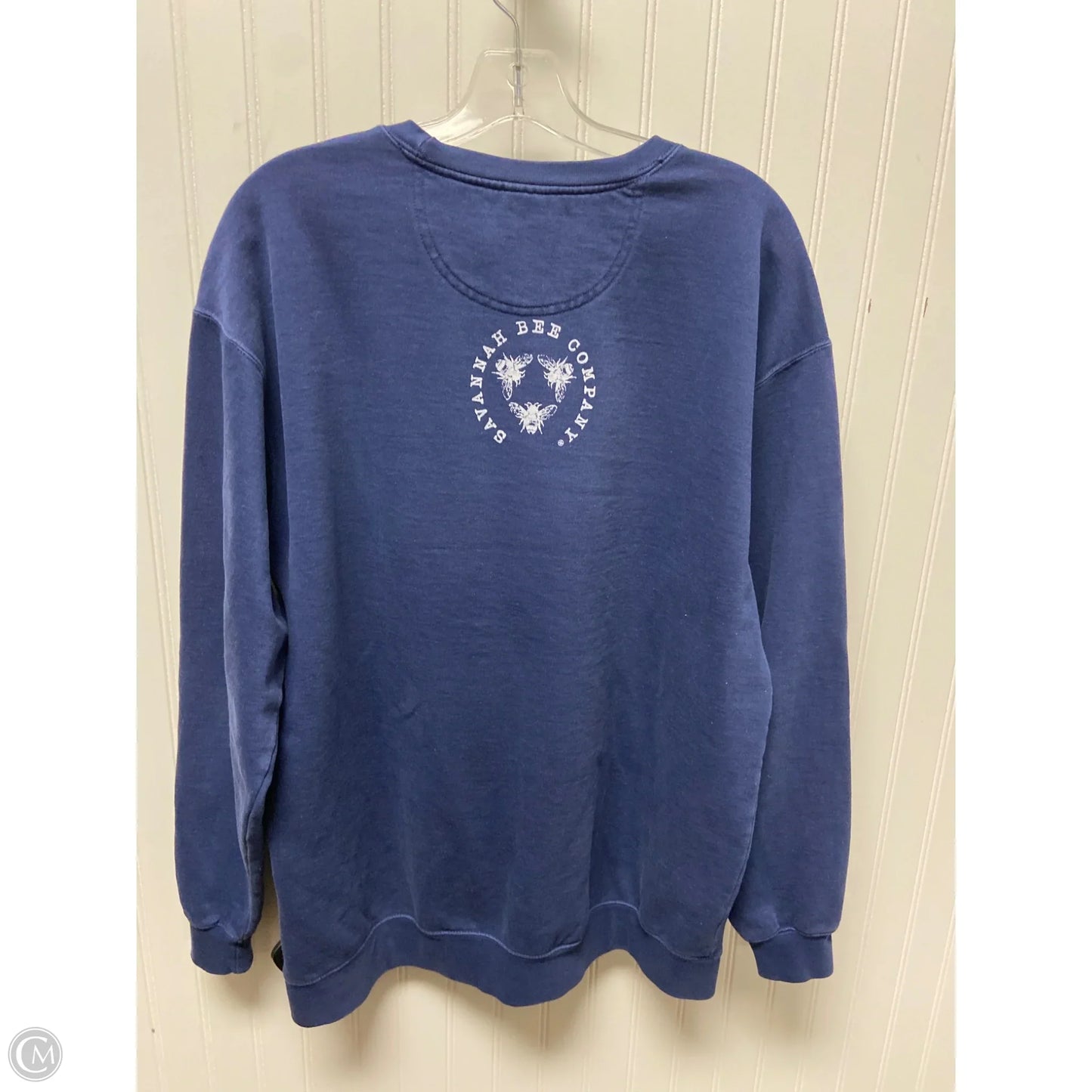 Sweatshirt Crewneck By Comfort Colors In Blue, Size: L