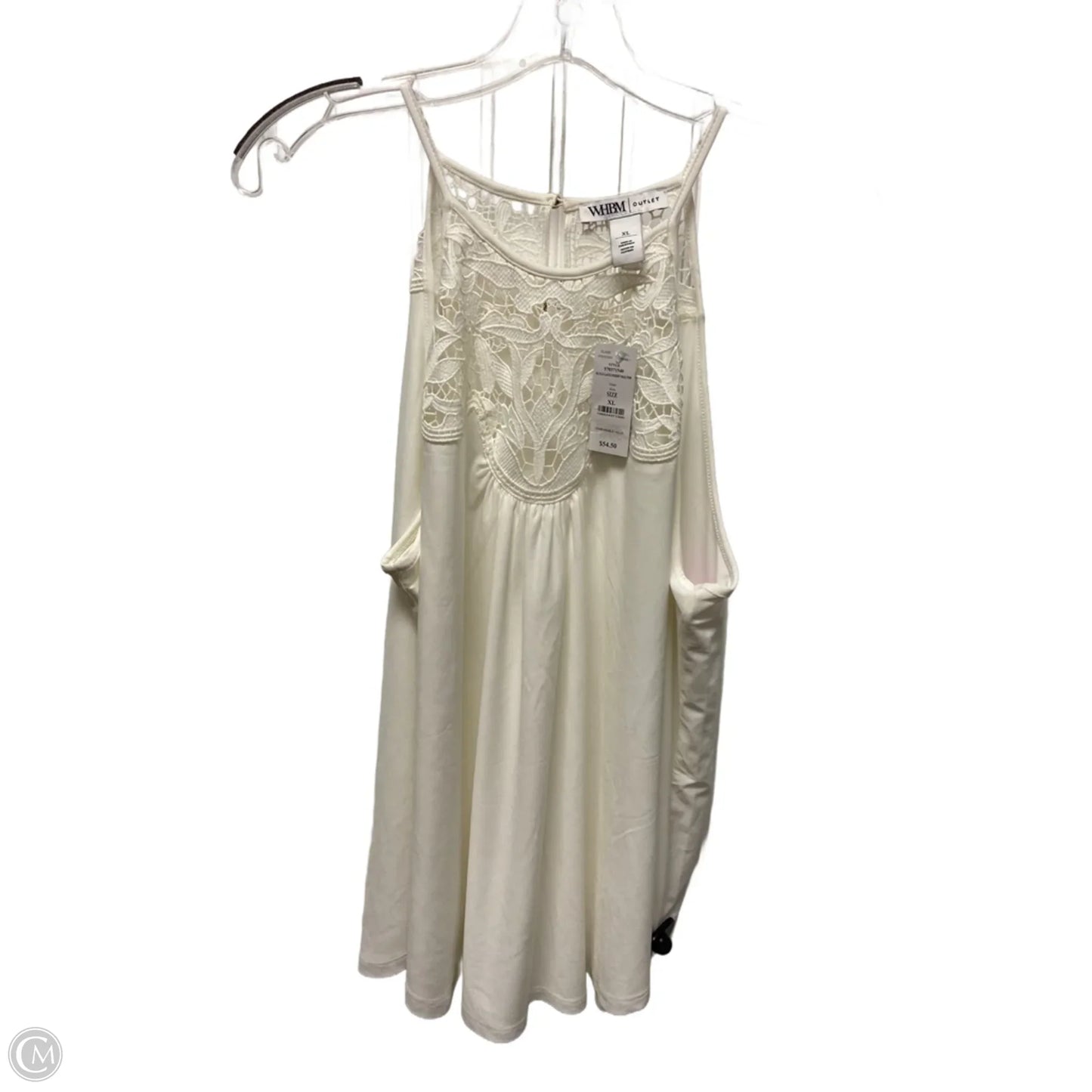Top Sleeveless By White House Black Market In Cream, Size: Xl