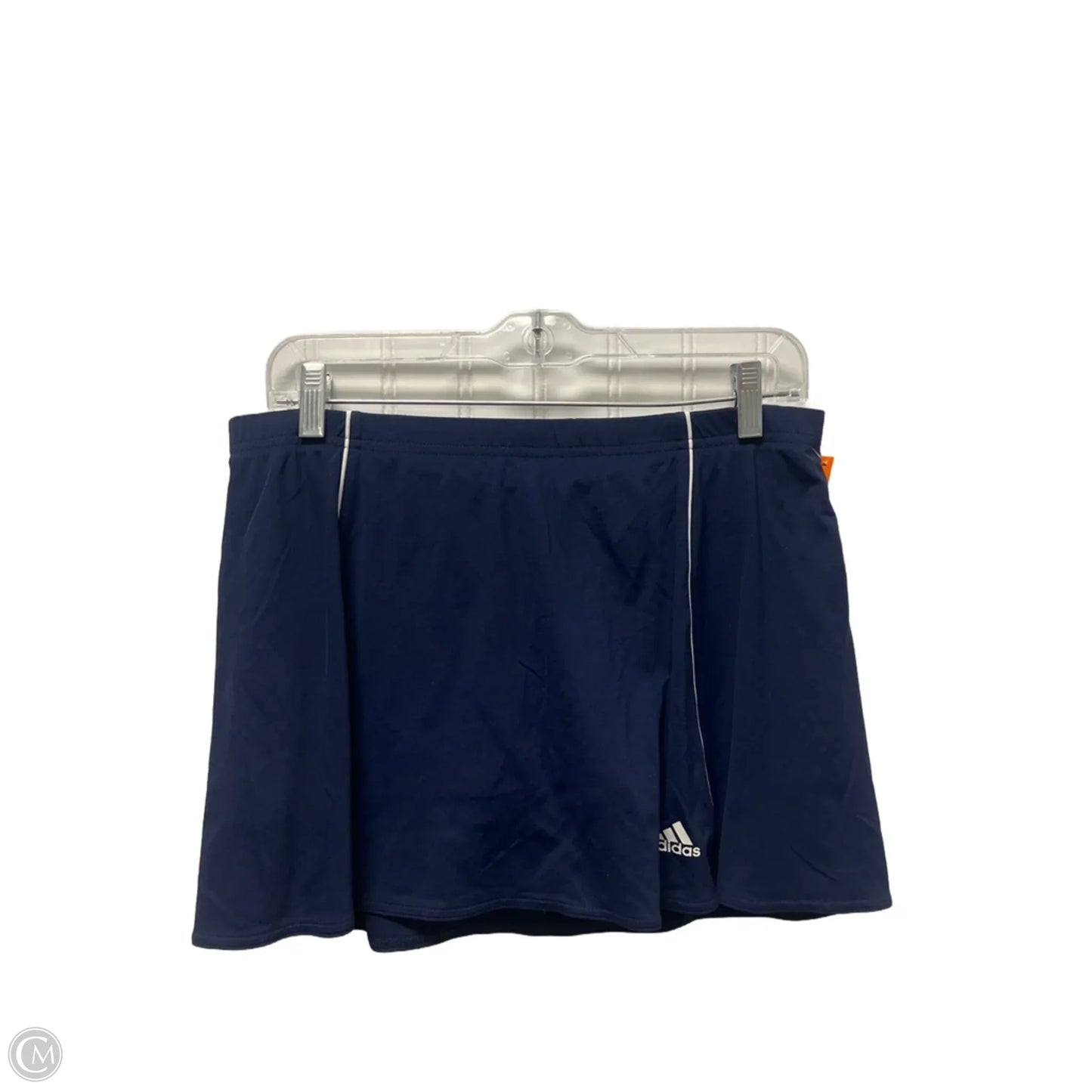 Athletic Skort By Adidas In Blue, Size: S