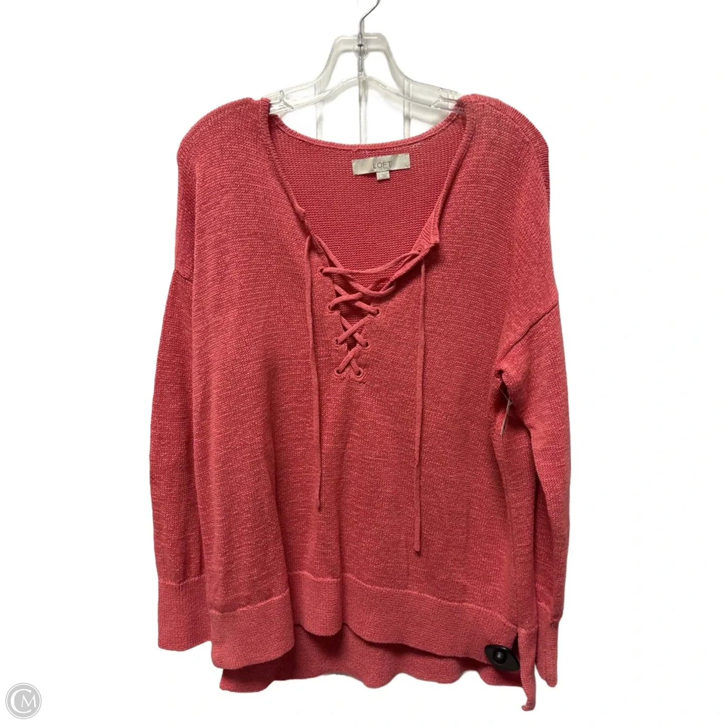 Sweater By Loft In Pink, Size: L
