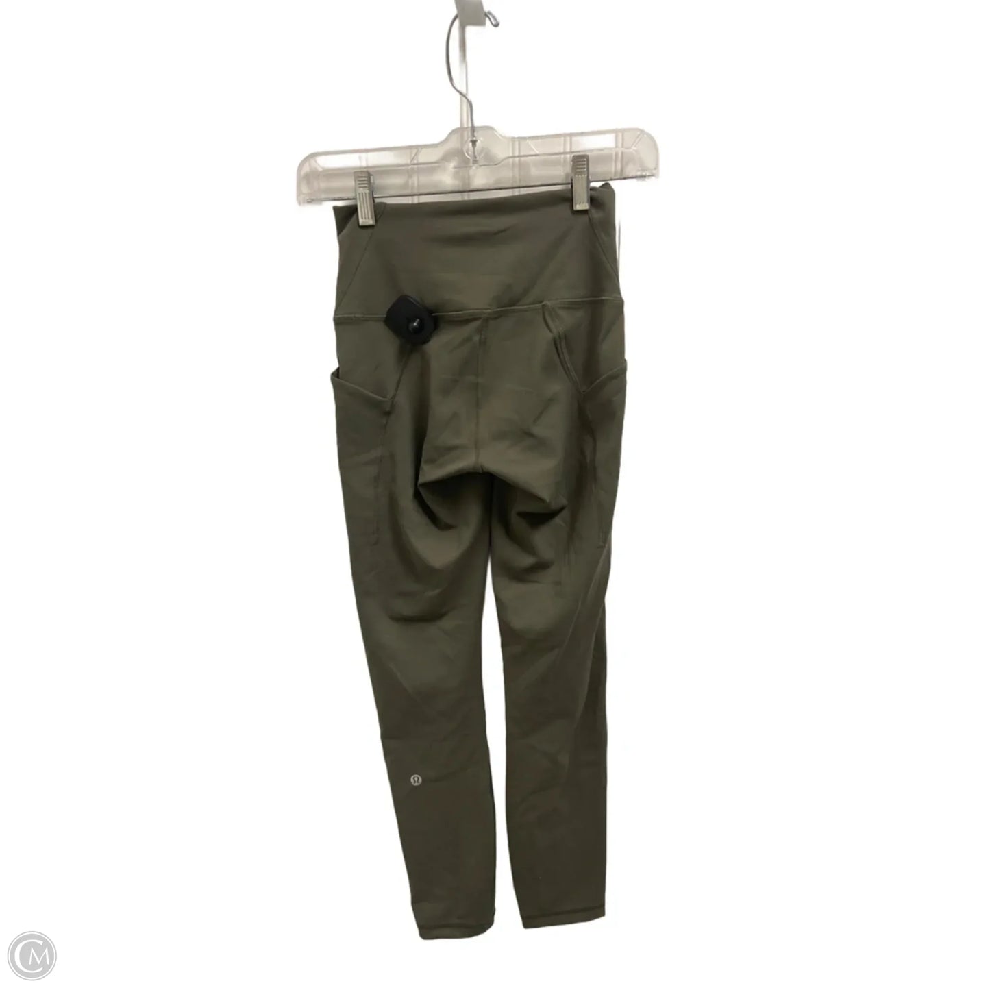 Athletic Leggings By Lululemon In Green, Size: S