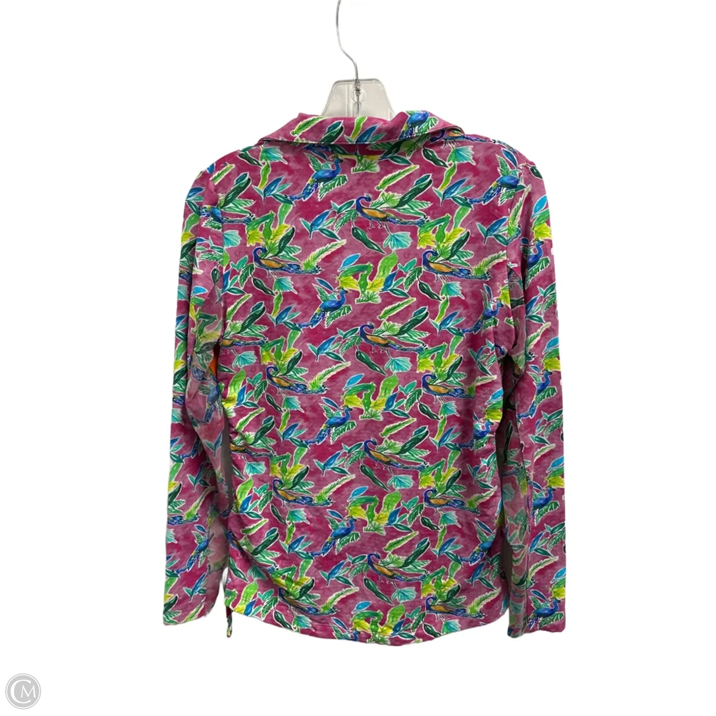 Athletic Sweatshirt Collar By Ibkul In Pink, Size: S