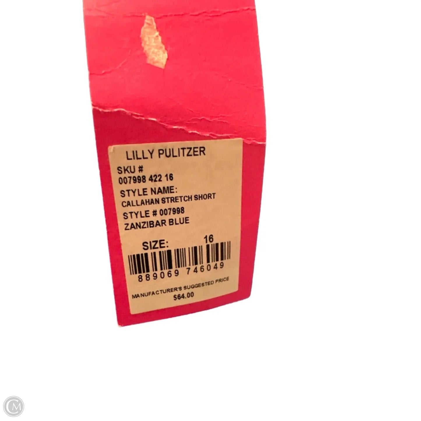 Shorts Designer By Lilly Pulitzer In Blue, Size: 16