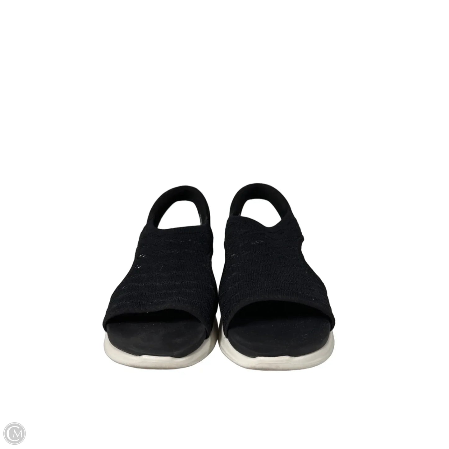 Sandals Flats By Skechers In Black & White, Size: 8
