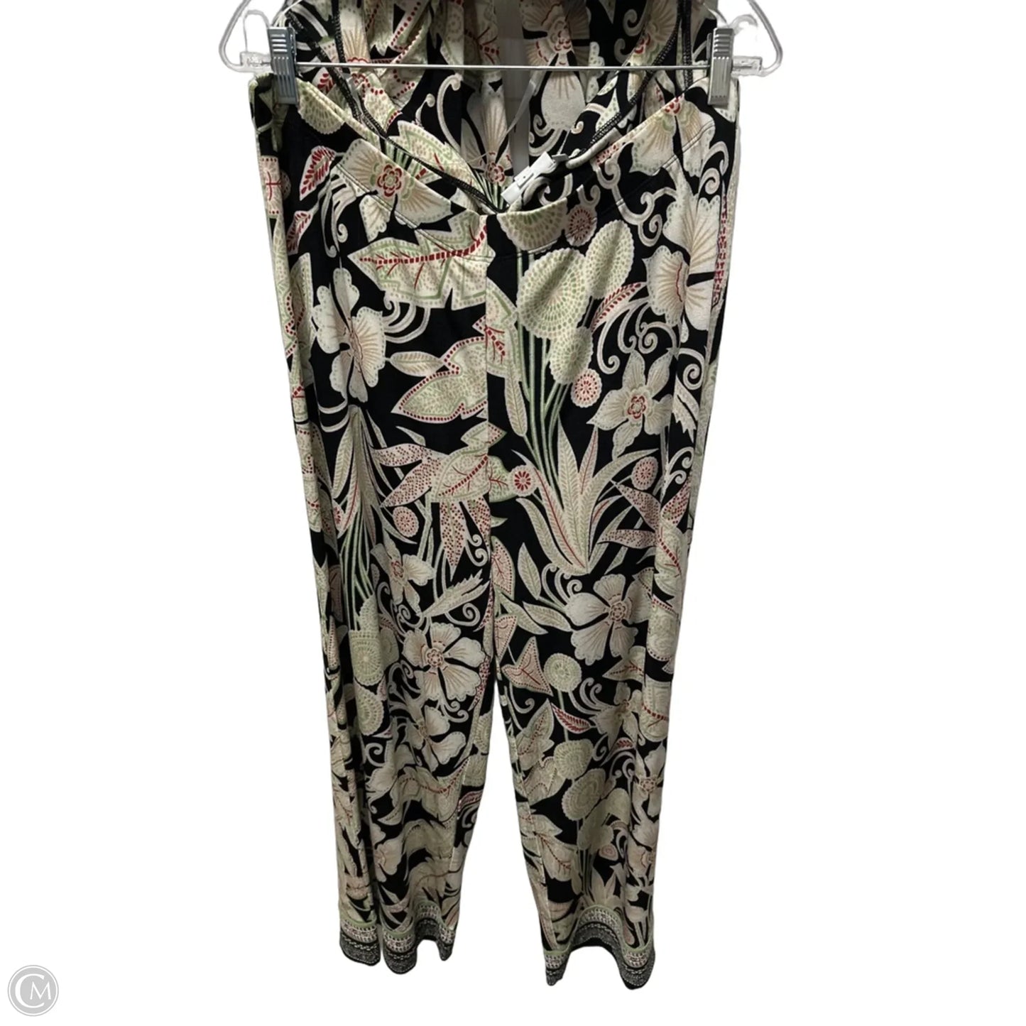 Pants Set 2pc By Chicos In Black & Green, Size: 14