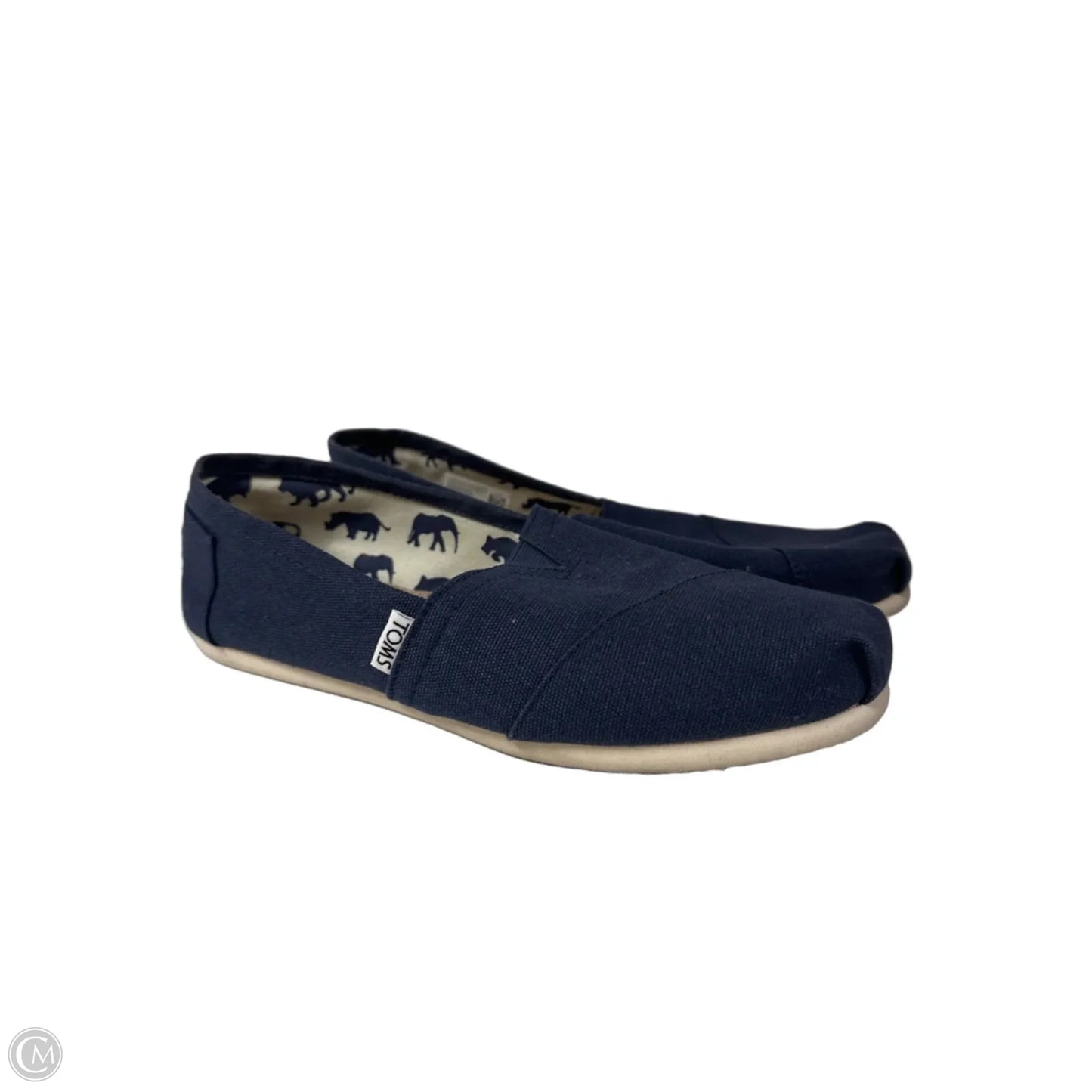 Shoes Flats By Toms In Navy, Size: 8.5