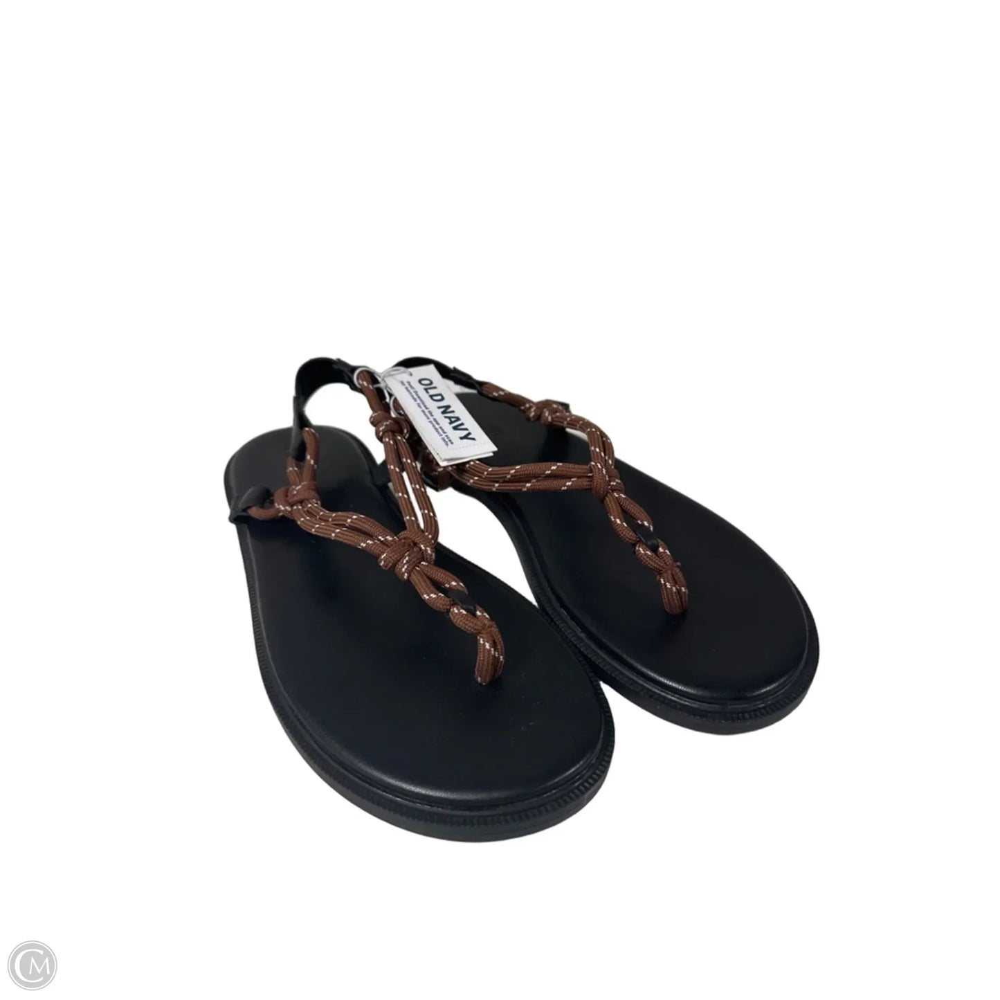 Sandals Flats By Old Navy In Black & Brown, Size: 7