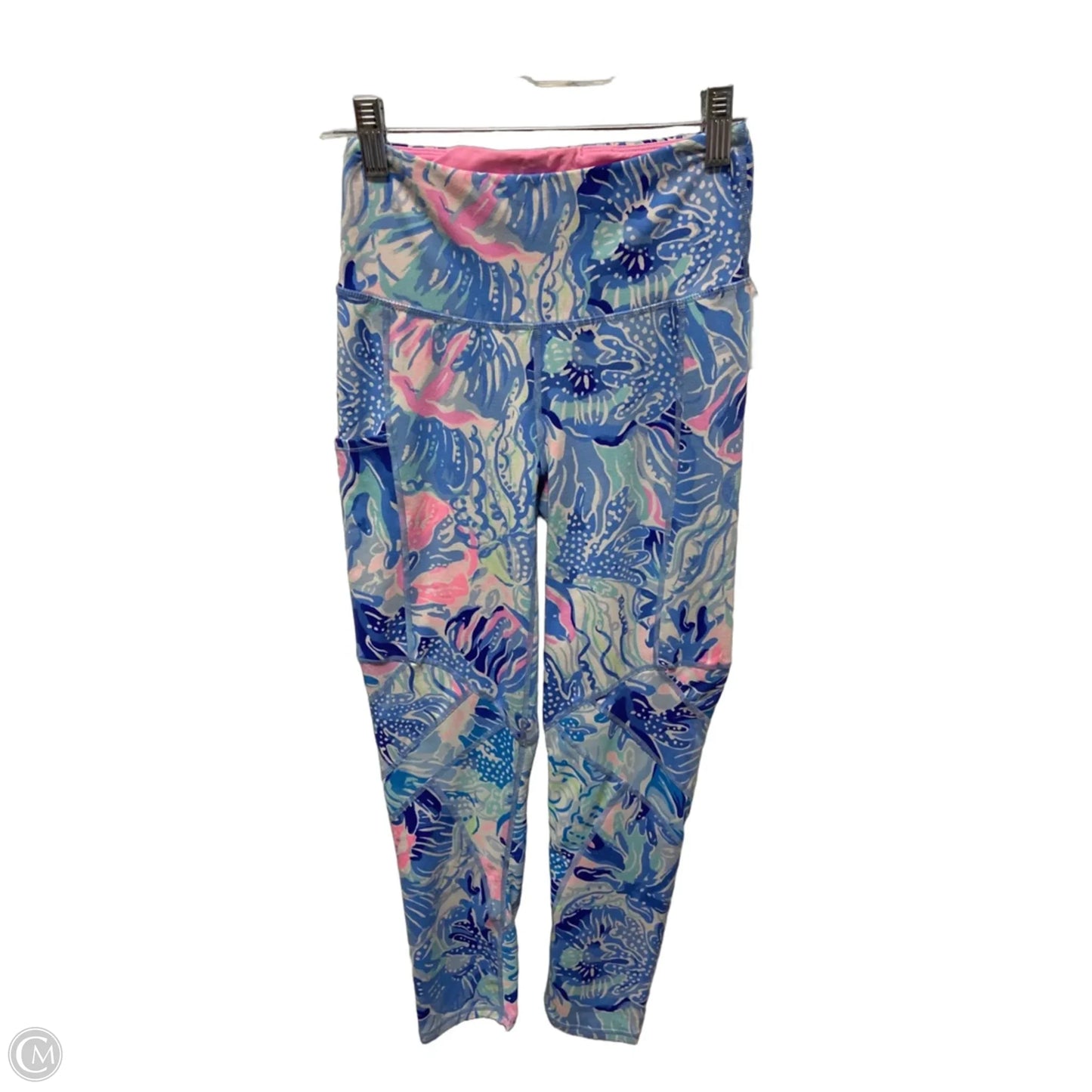 Pants Designer By Lilly Pulitzer In Blue & Pink, Size: Xs