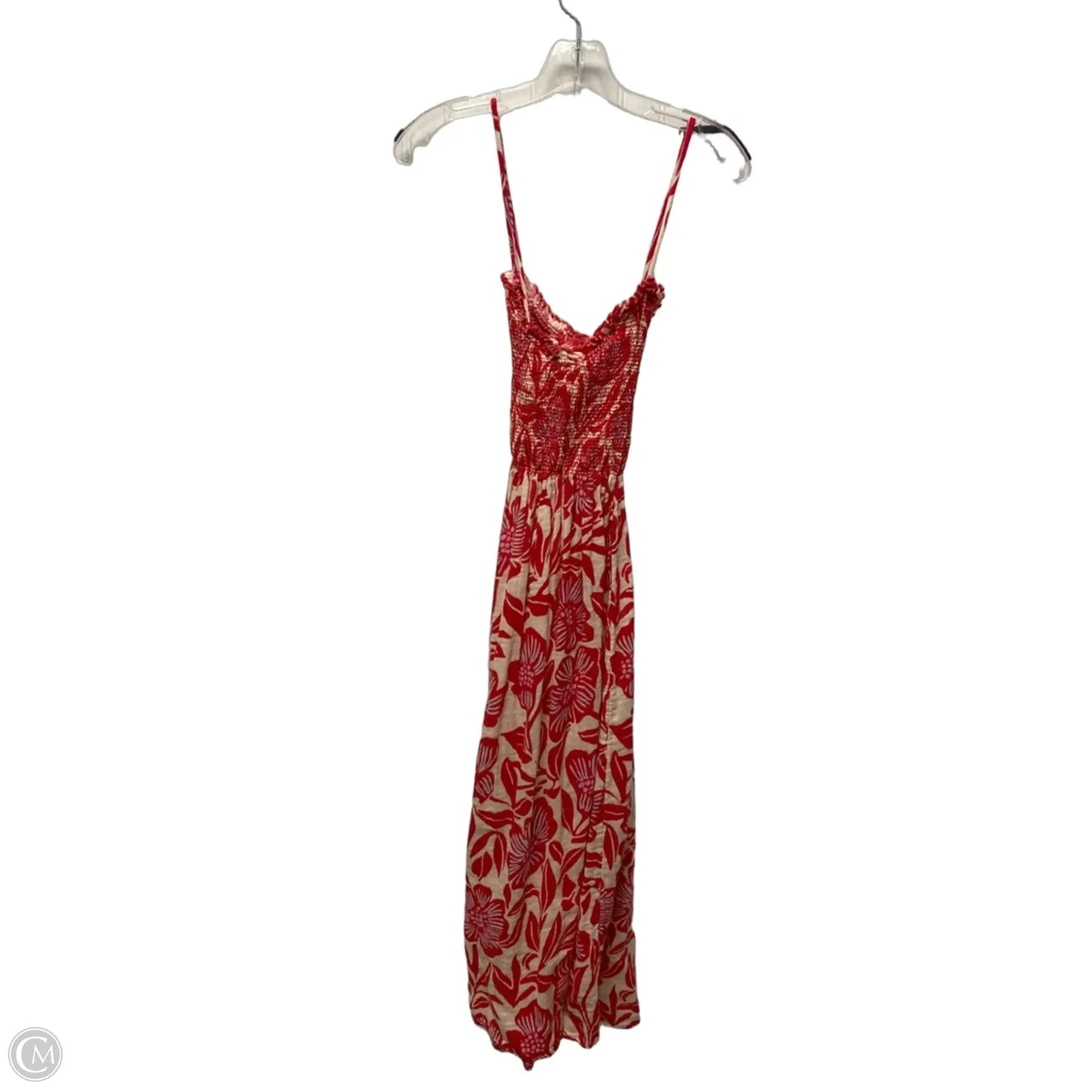 Dress Casual Maxi By Free People In Red & Tan, Size: M